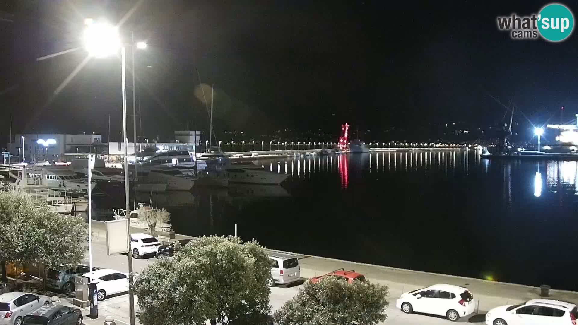 La Riva e la Marina a Rijeka (Fiume) – Live Webcam Croazia