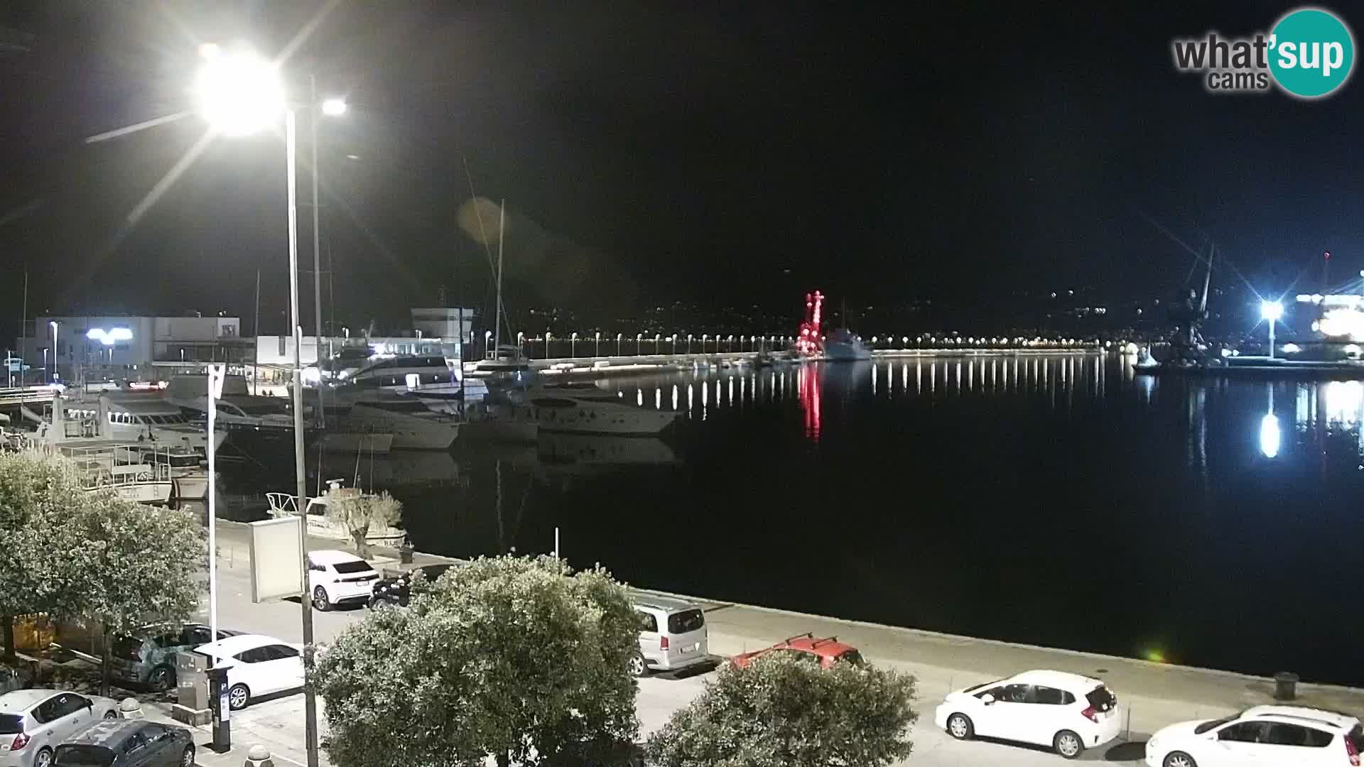 La Riva e la Marina a Rijeka (Fiume) – Live Webcam Croazia
