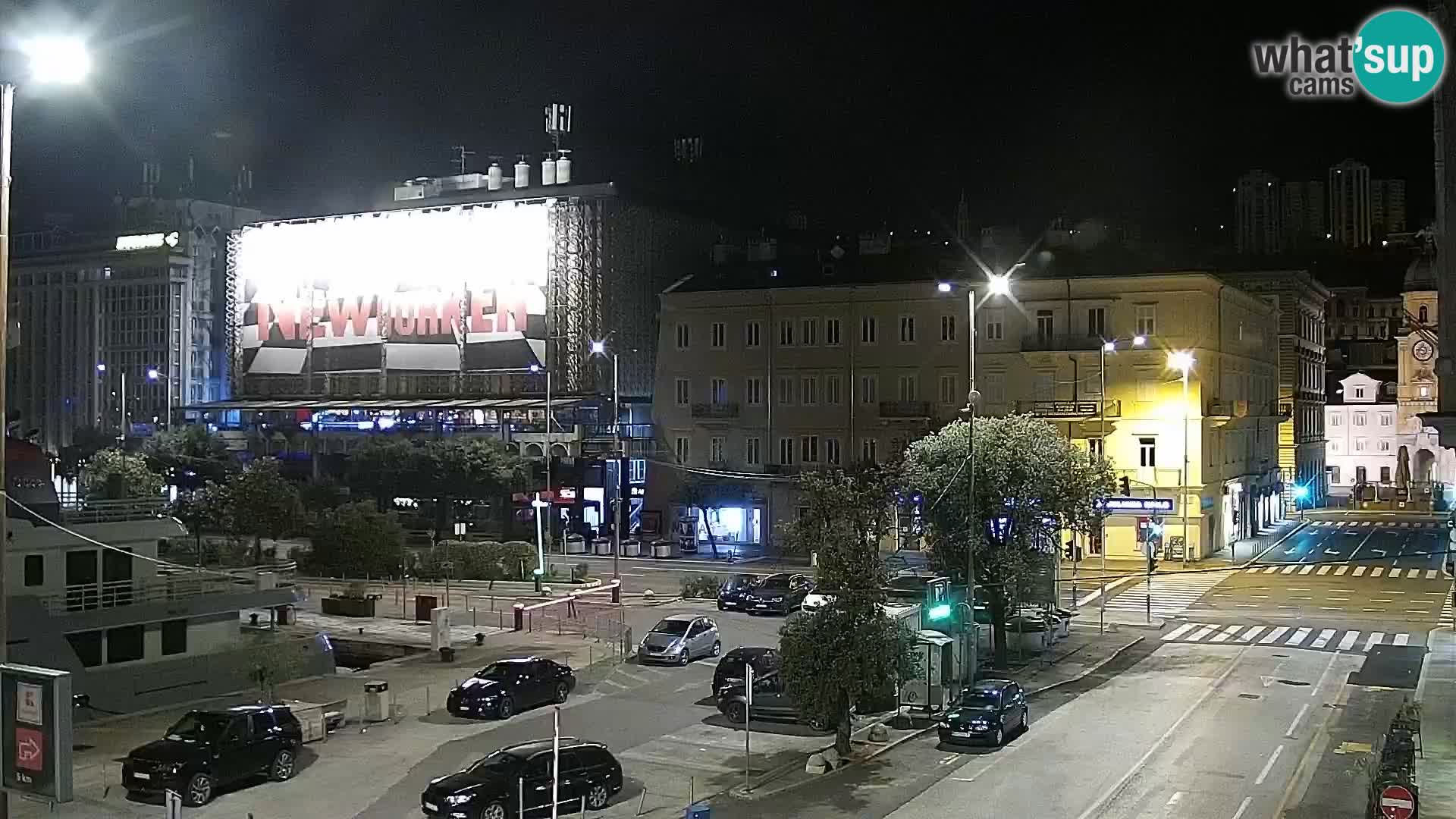 The Riva and Marina in Rijeka  – Live Webcam Croatia