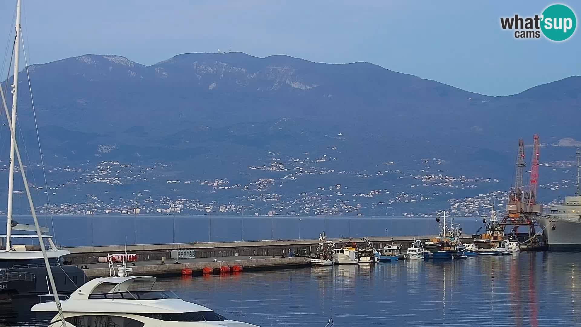 The Riva and Marina in Rijeka  – Live Webcam Croatia