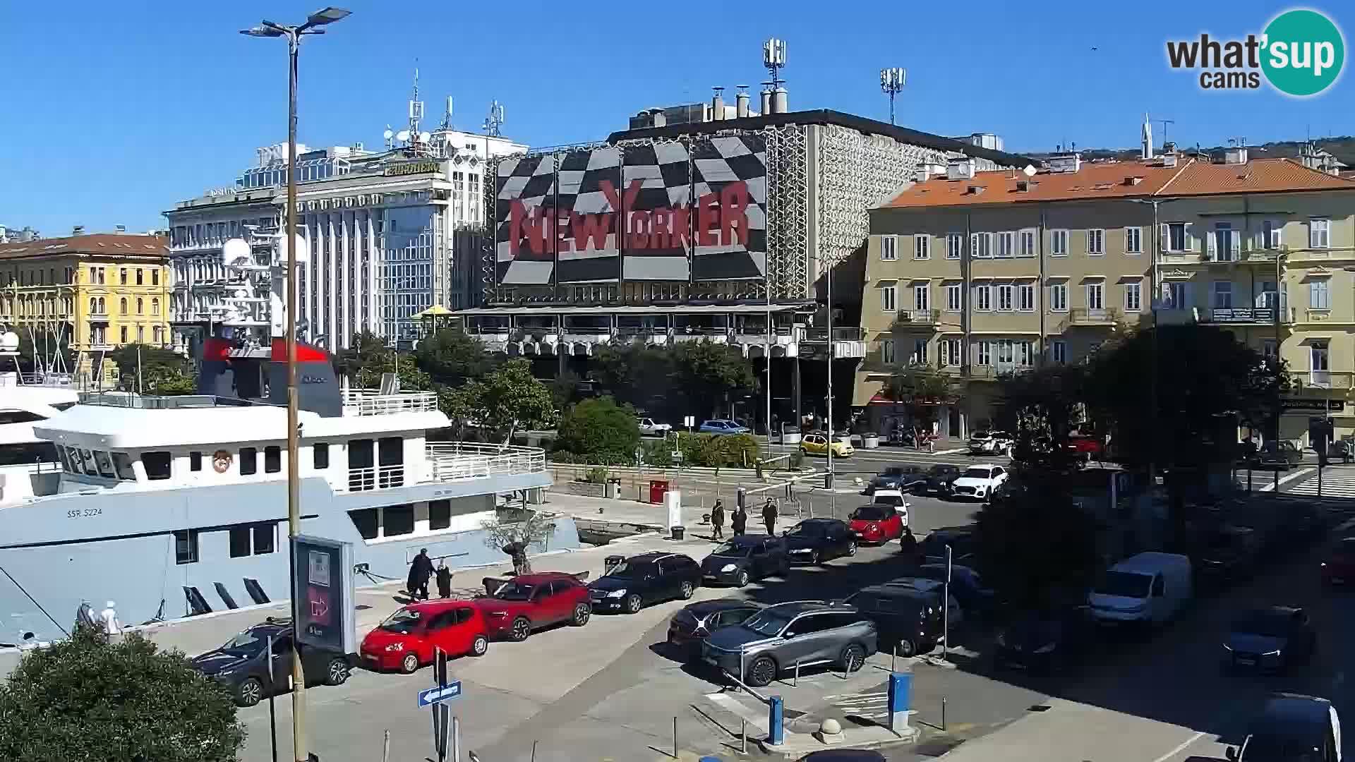 La Riva y Marina en Rijeka – Webcam en vivo Croacia