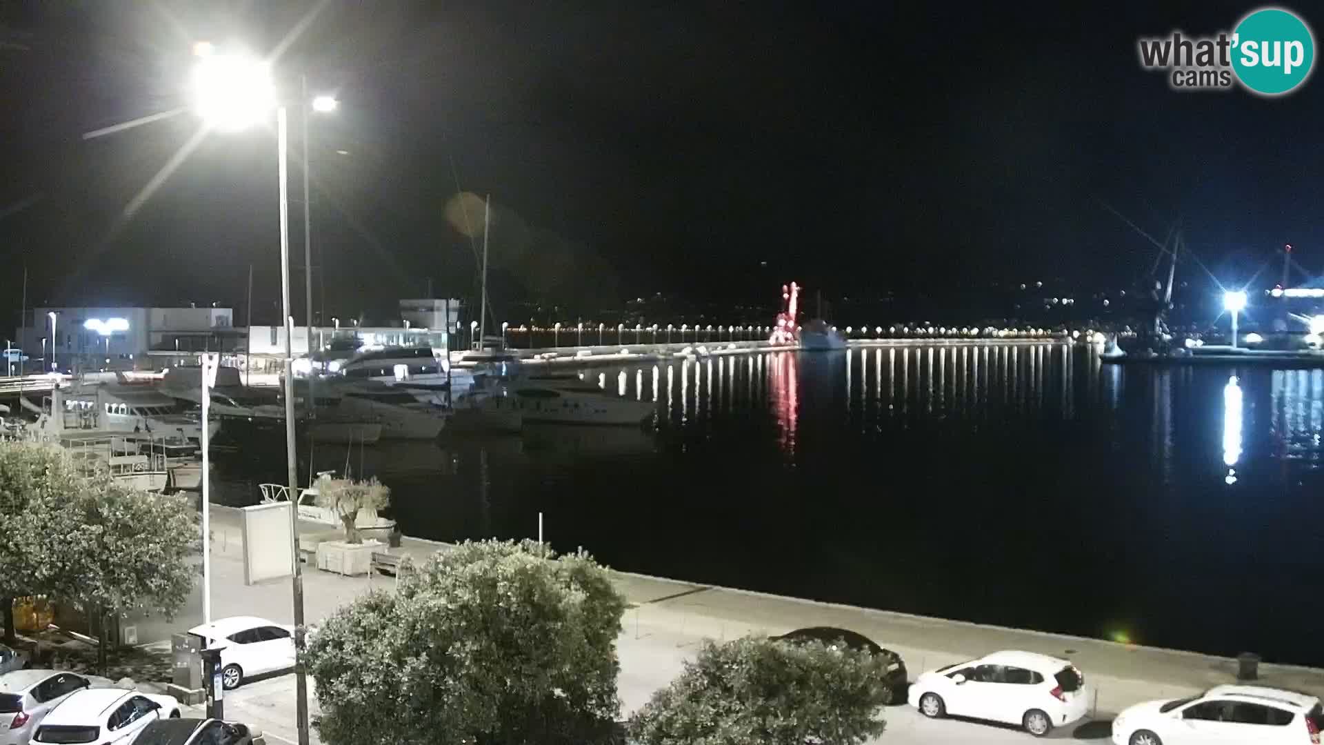 The Riva and Marina in Rijeka  – Live Webcam Croatia