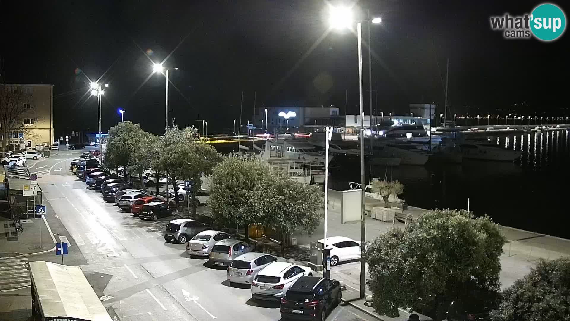 The Riva and Marina in Rijeka  – Live Webcam Croatia