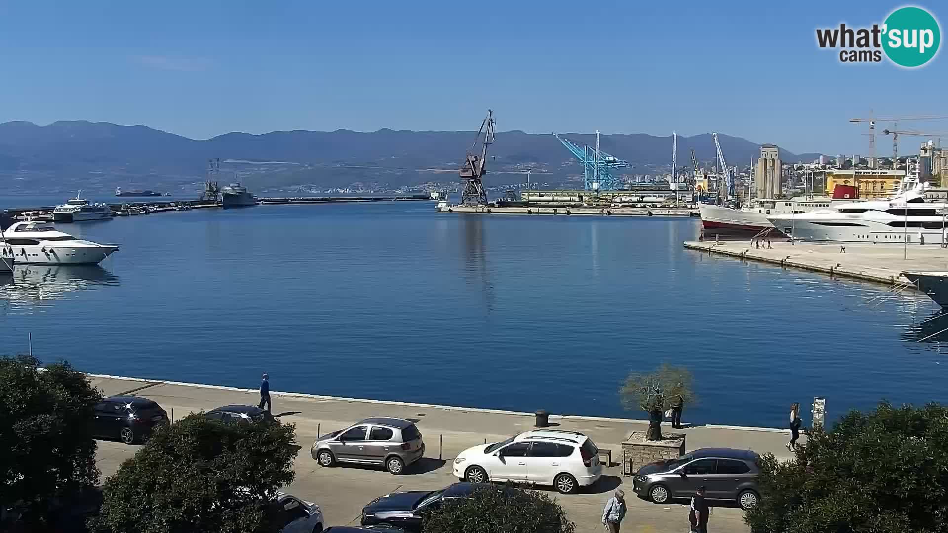 The Riva and Marina in Rijeka  – Live Webcam Croatia