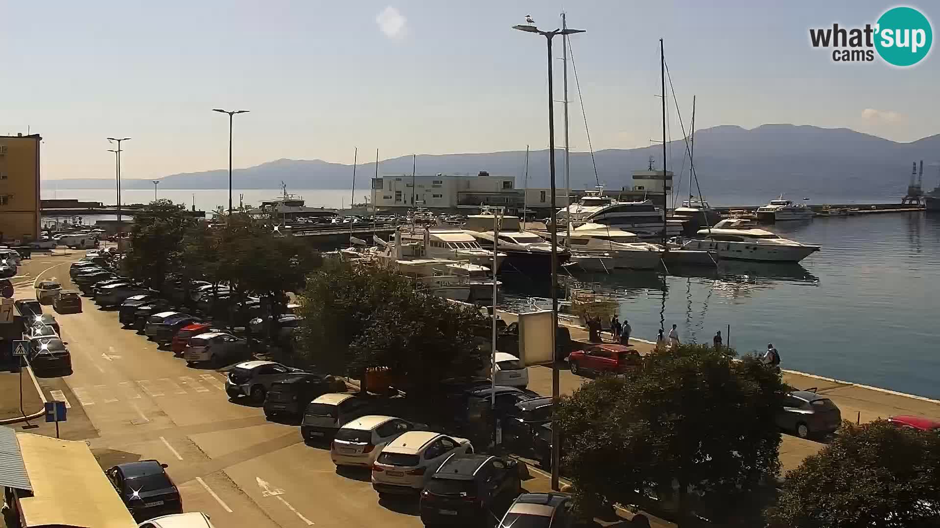 The Riva and Marina in Rijeka  – Live Webcam Croatia