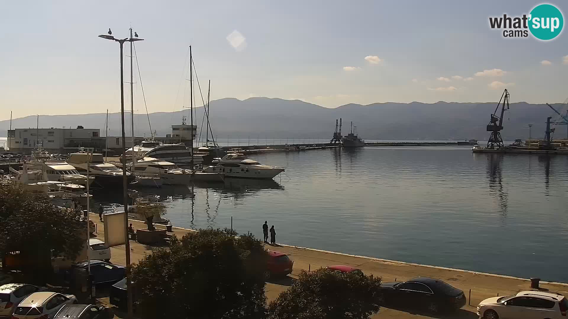 La Riva y Marina en Rijeka – Webcam en vivo Croacia