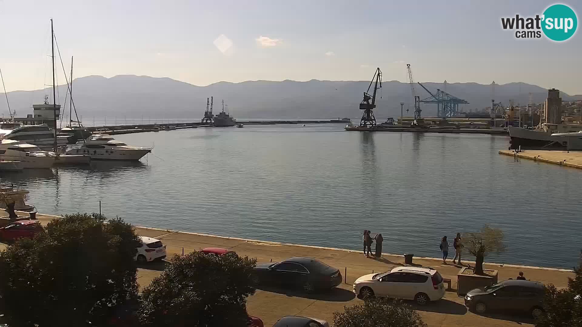 La Riva et Marina à Rijeka – Live Webcam Croatie