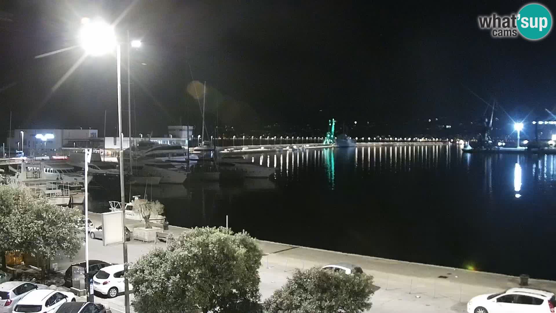 The Riva and Marina in Rijeka  – Live Webcam Croatia