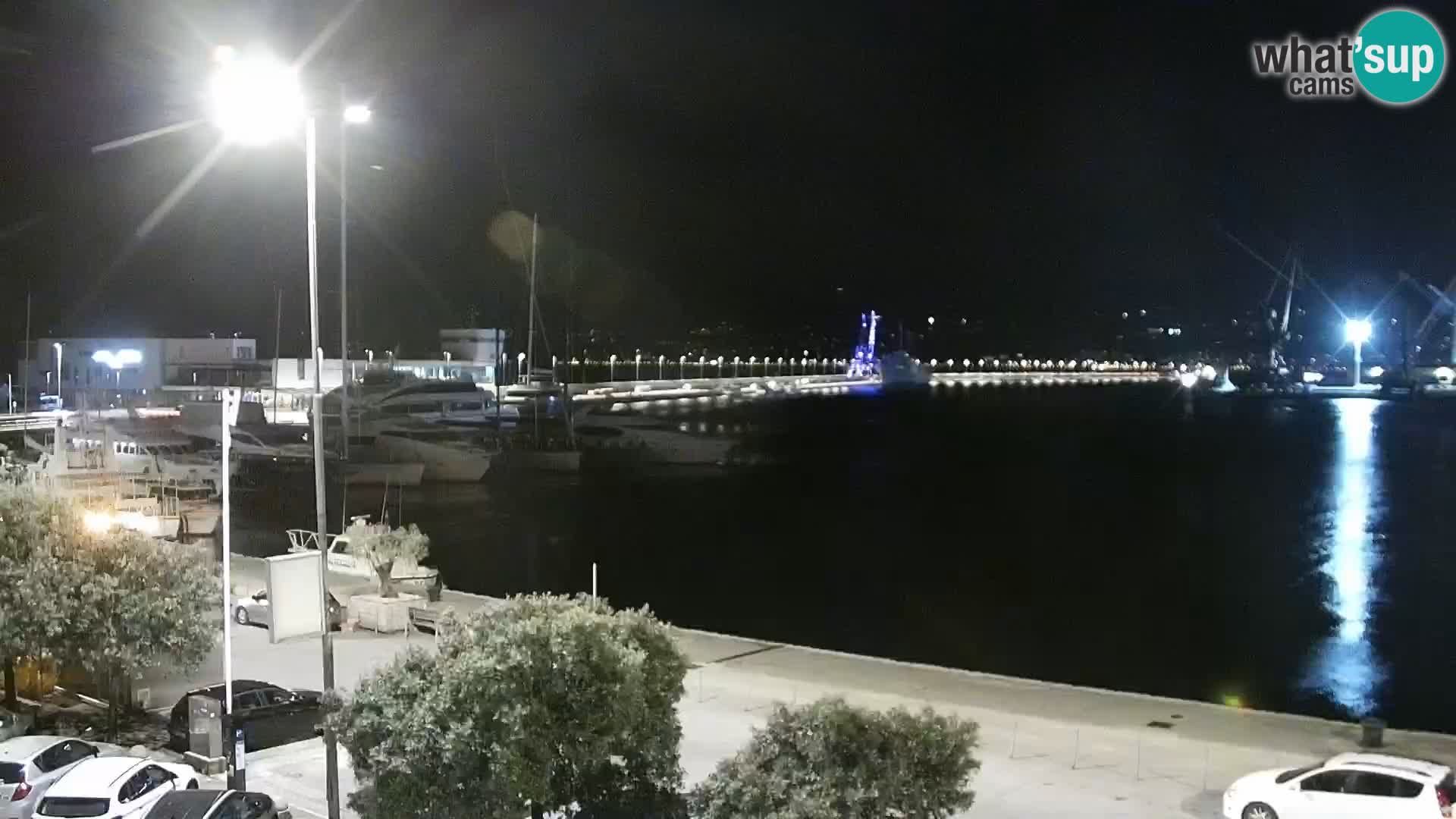 Die Riva und Marina in Rijeka – Live Webcam Kroatien