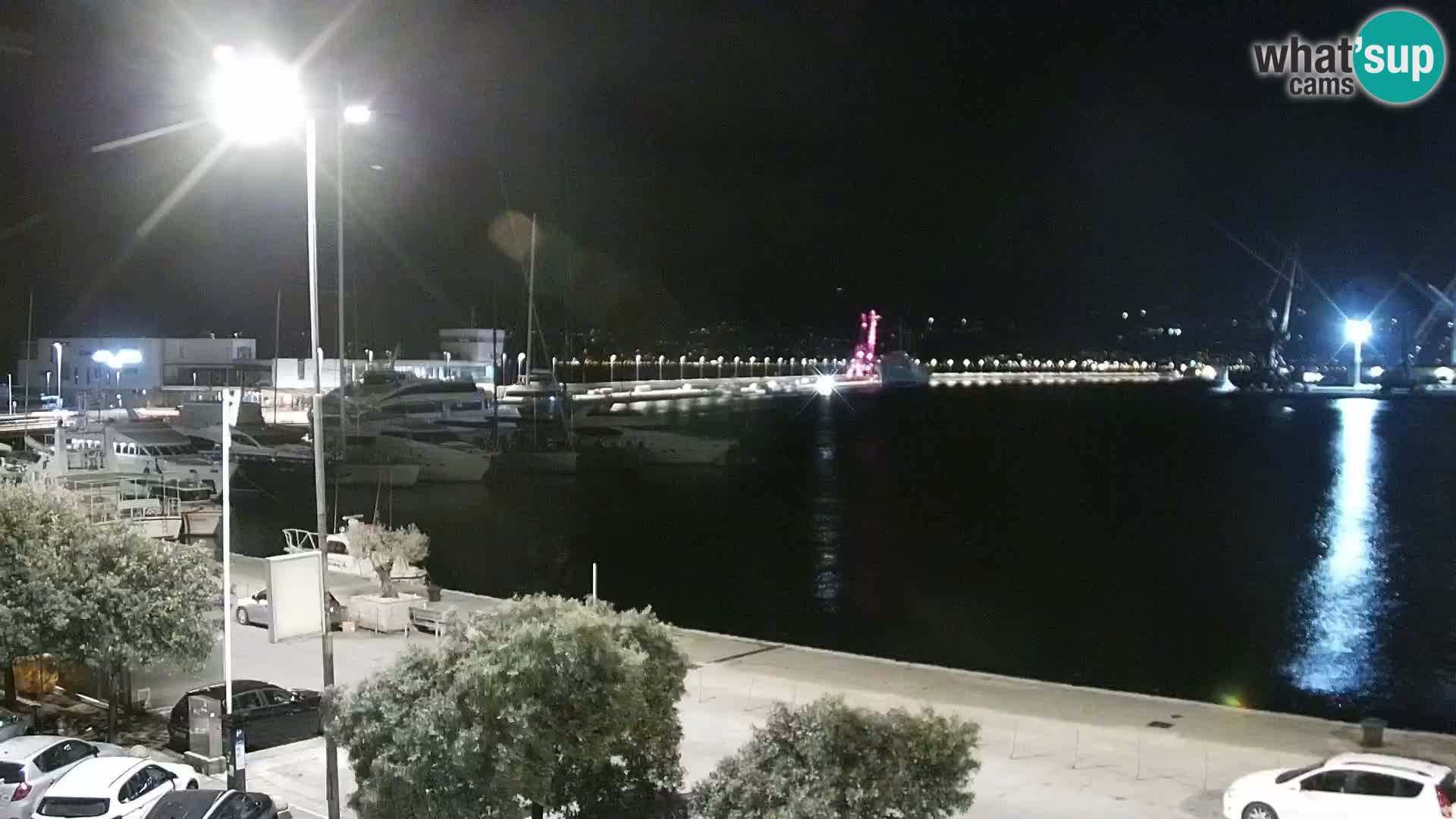 La Riva e la Marina a Rijeka (Fiume) – Live Webcam Croazia