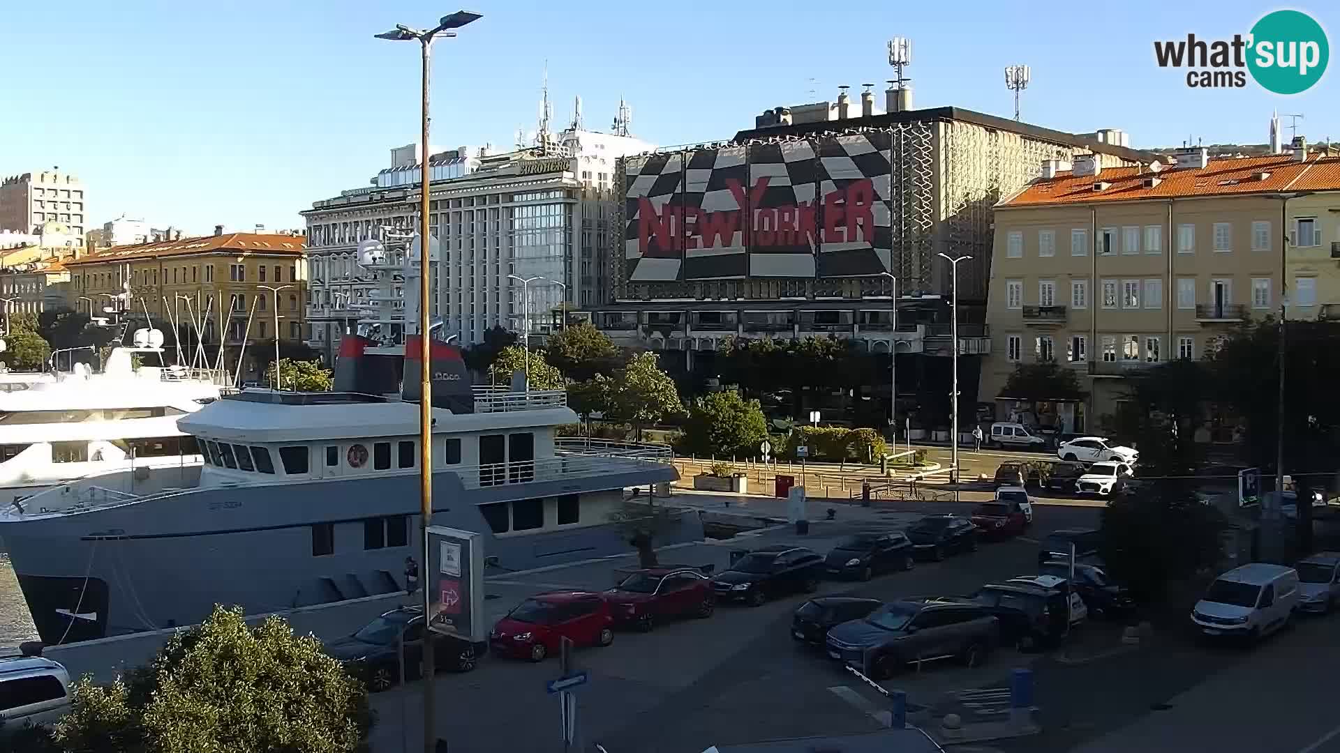 Riva i Marina u Rijeci – Web kamera uživo u Hrvatskoj