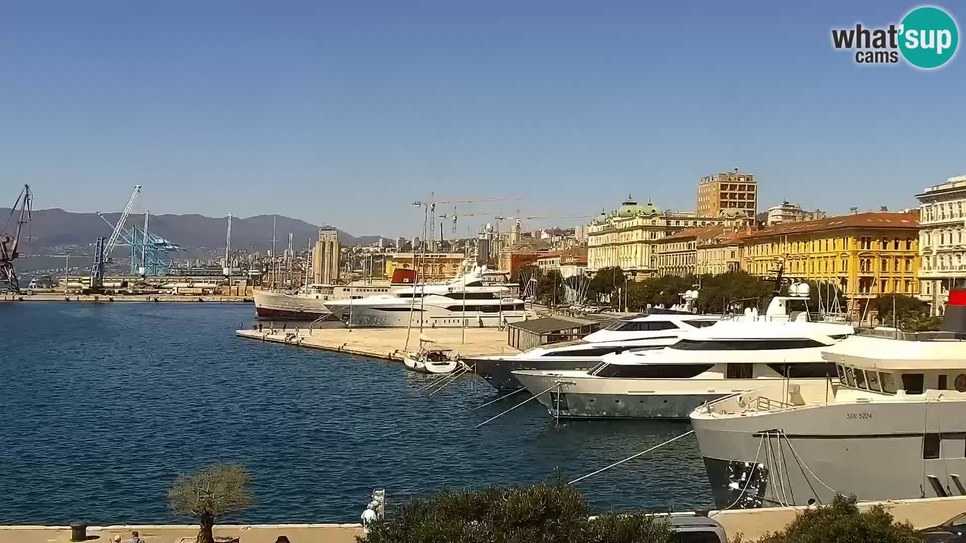La Riva e la Marina a Rijeka (Fiume) – Live Webcam Croazia