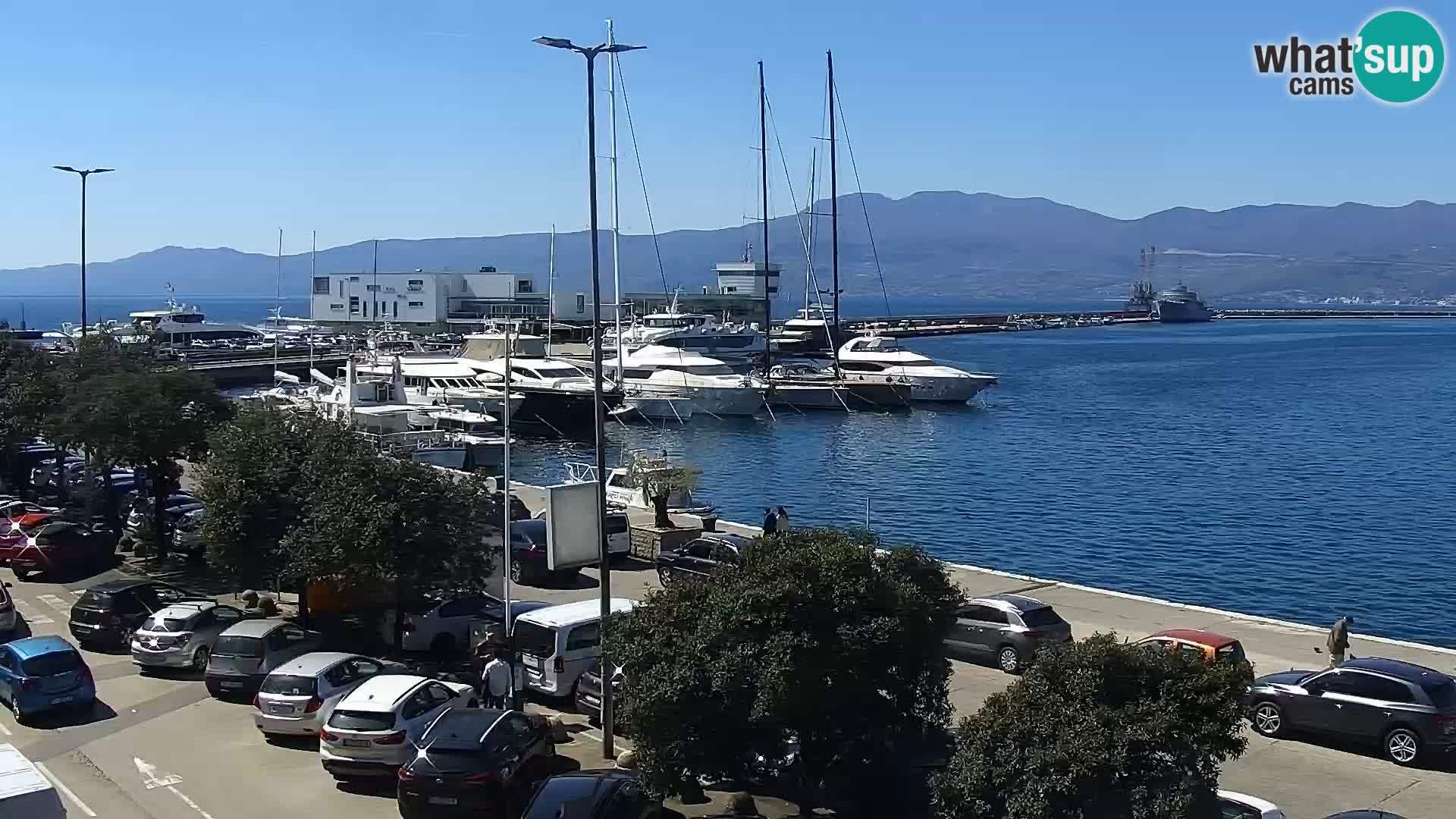 La Riva e la Marina a Rijeka (Fiume) – Live Webcam Croazia