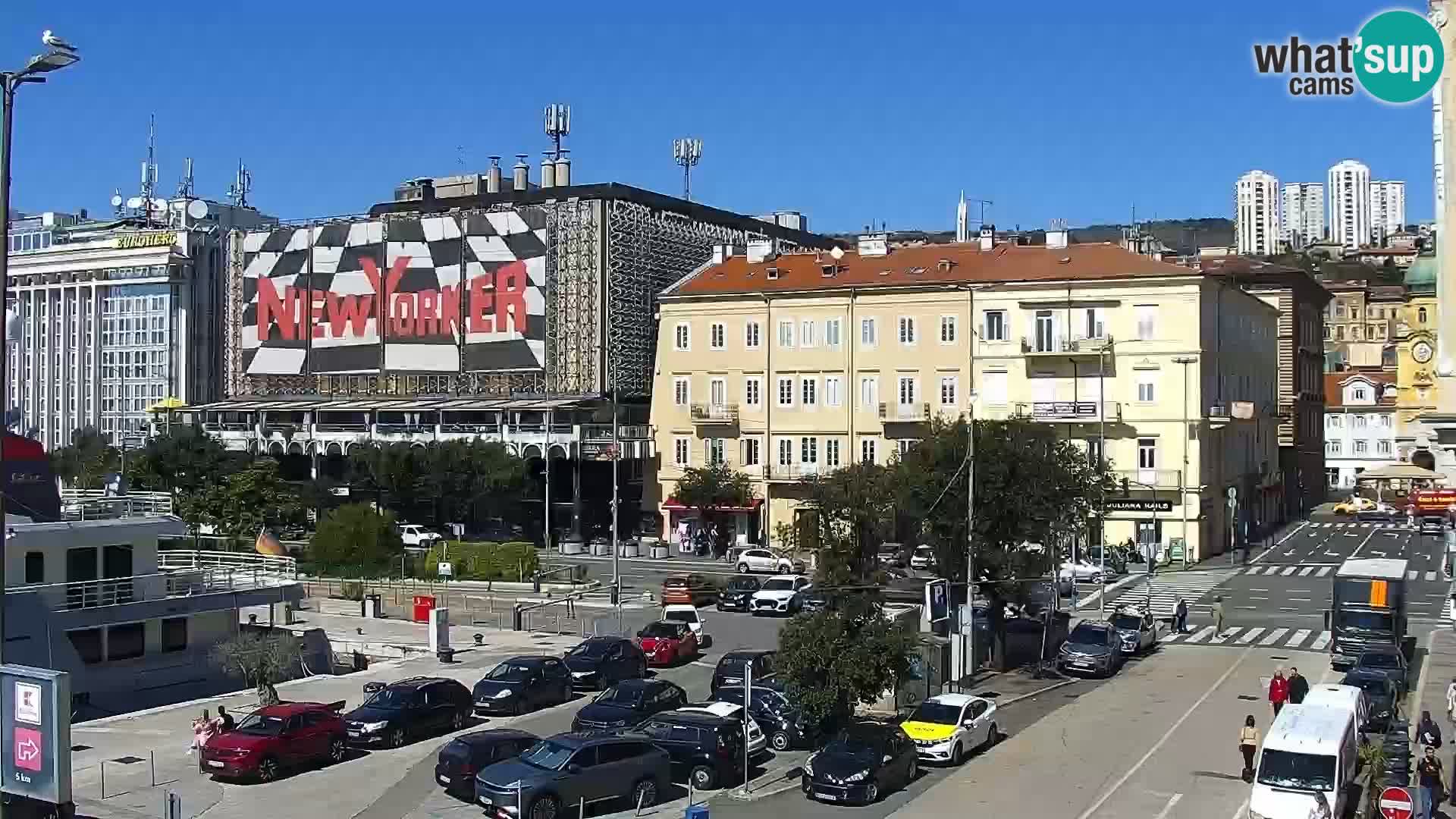 La Riva y Marina en Rijeka – Webcam en vivo Croacia