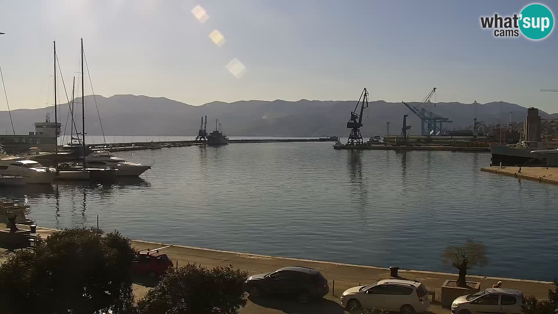 La Riva e la Marina a Rijeka (Fiume) – Live Webcam Croazia