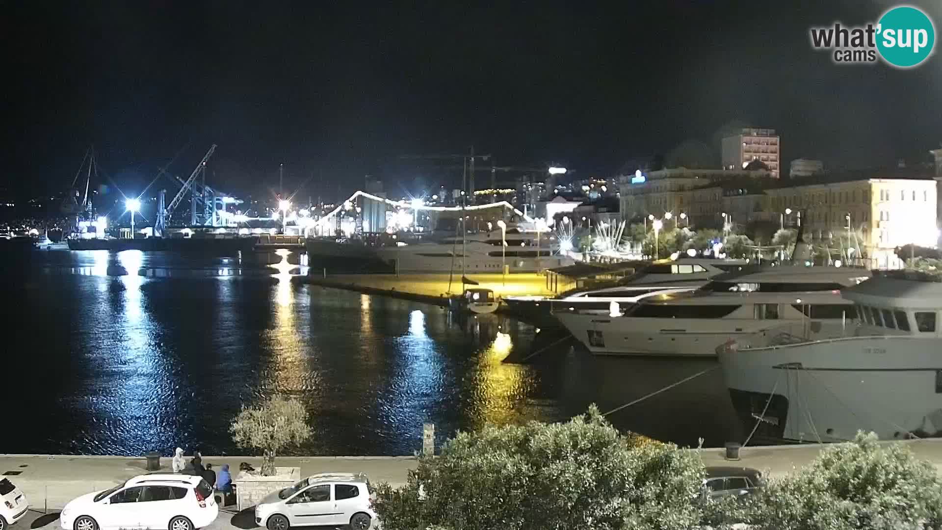 Riva i Marina u Rijeci – Web kamera uživo u Hrvatskoj