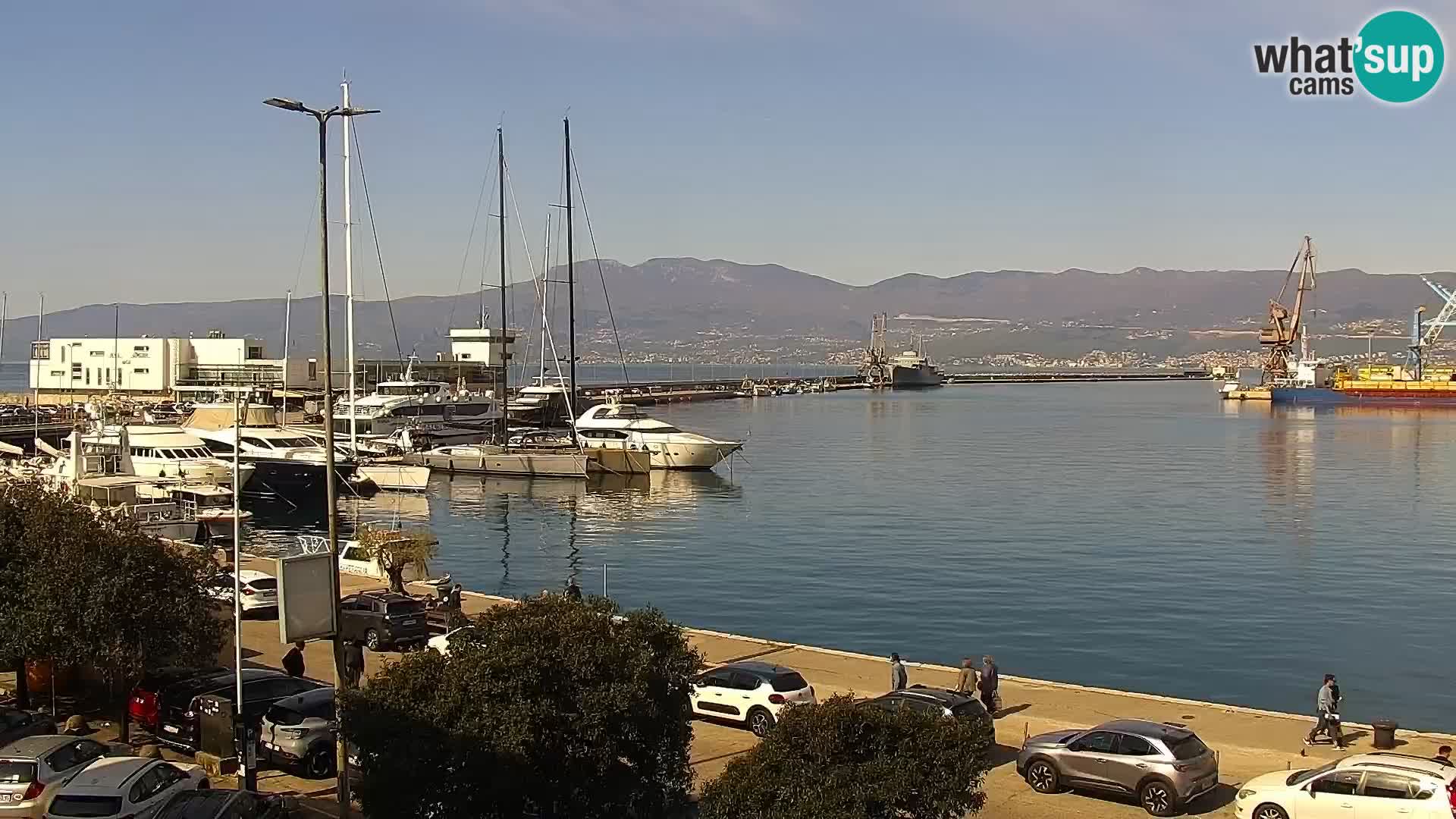 La Riva e la Marina a Rijeka (Fiume) – Live Webcam Croazia