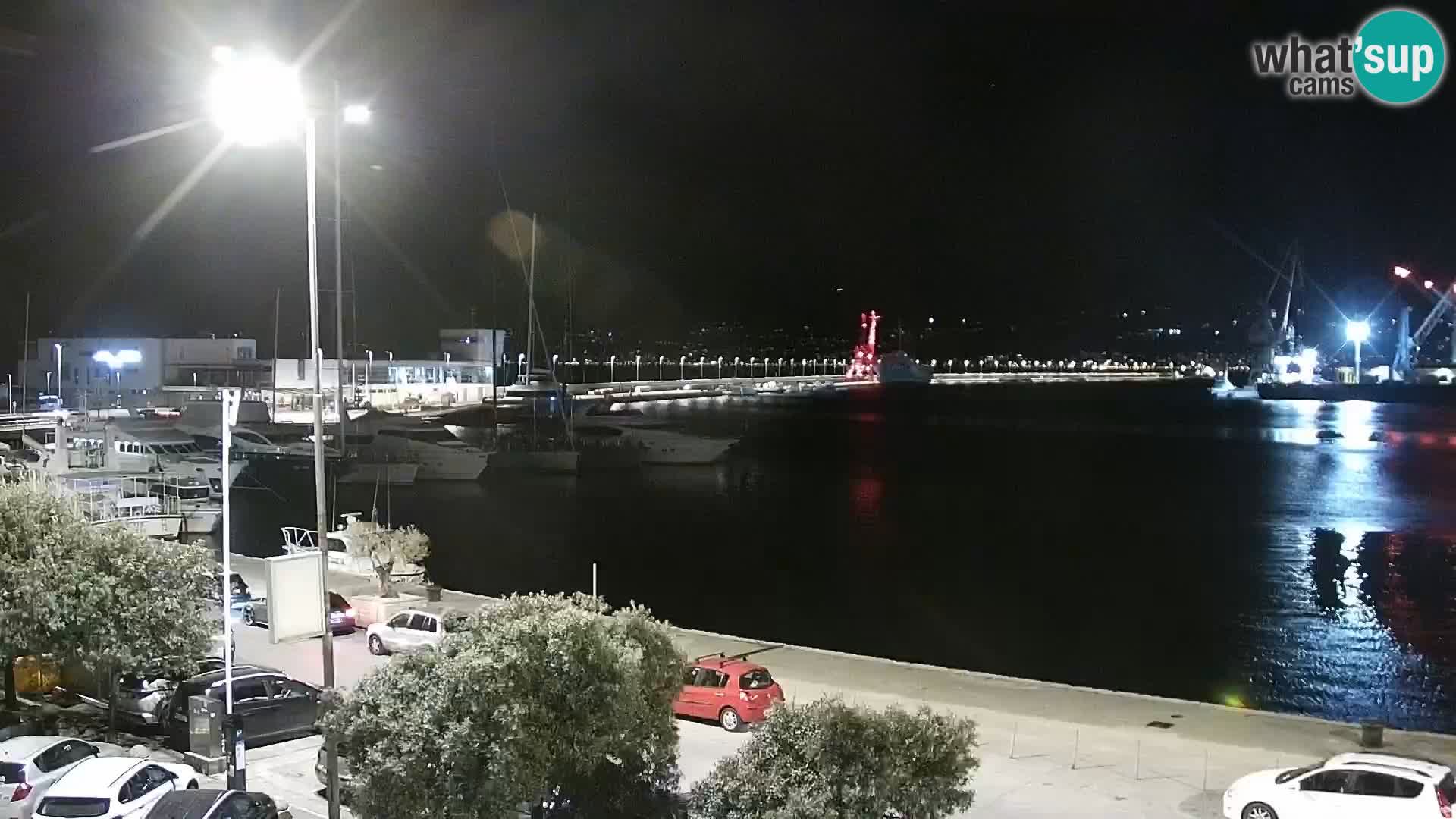 The Riva and Marina in Rijeka  – Live Webcam Croatia