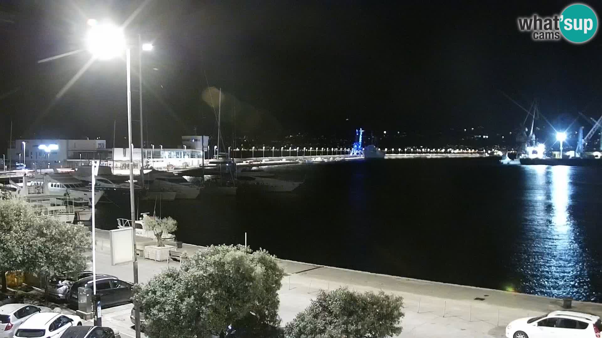 The Riva and Marina in Rijeka  – Live Webcam Croatia