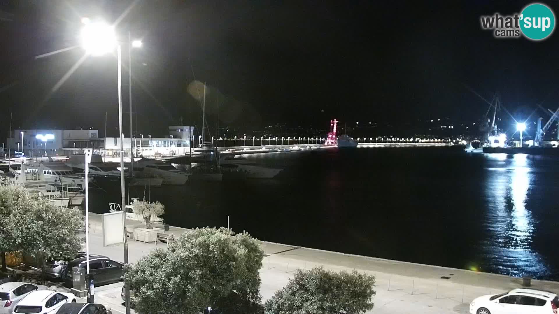 La Riva e la Marina a Rijeka (Fiume) – Live Webcam Croazia