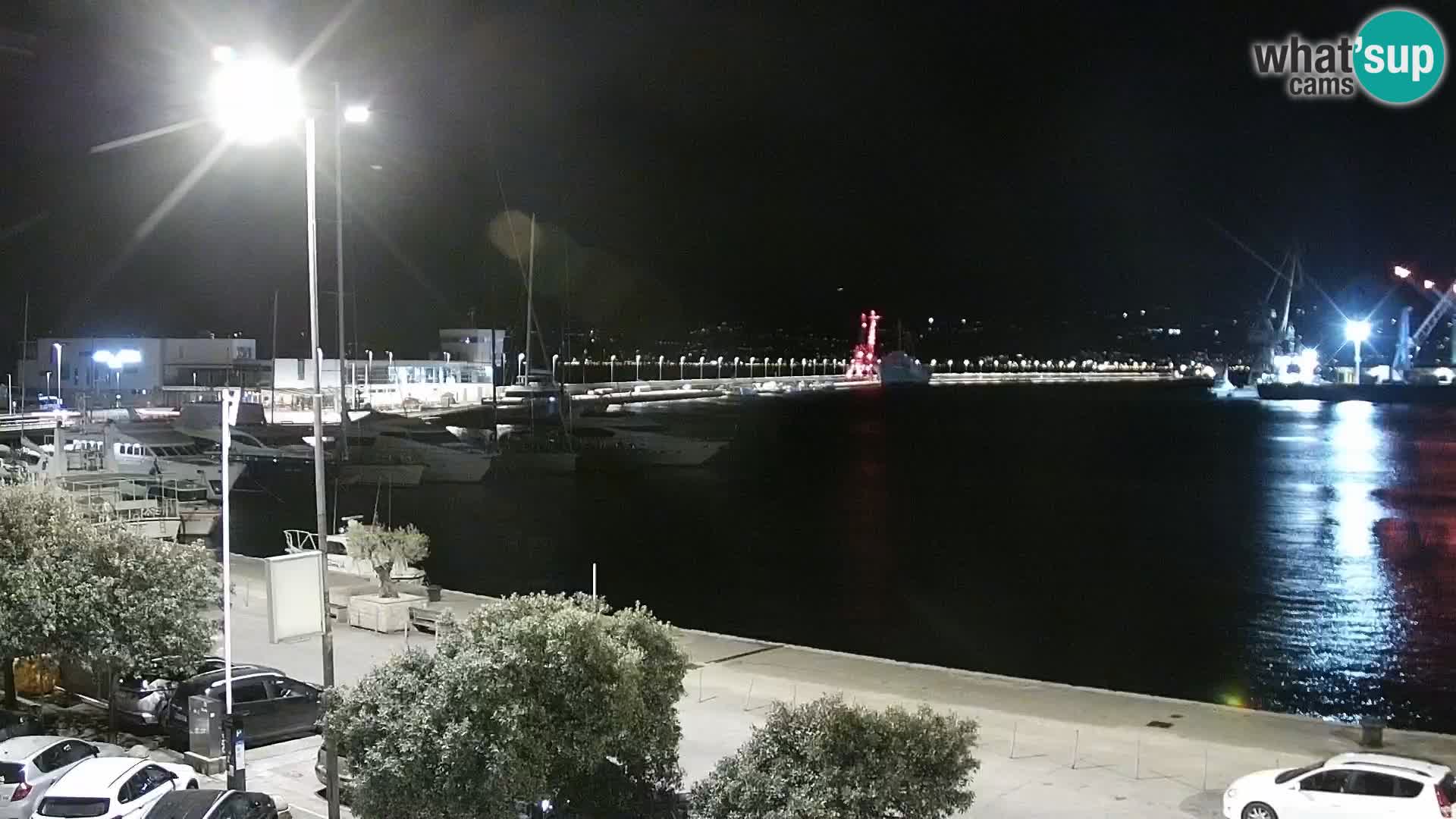 La Riva e la Marina a Rijeka (Fiume) – Live Webcam Croazia