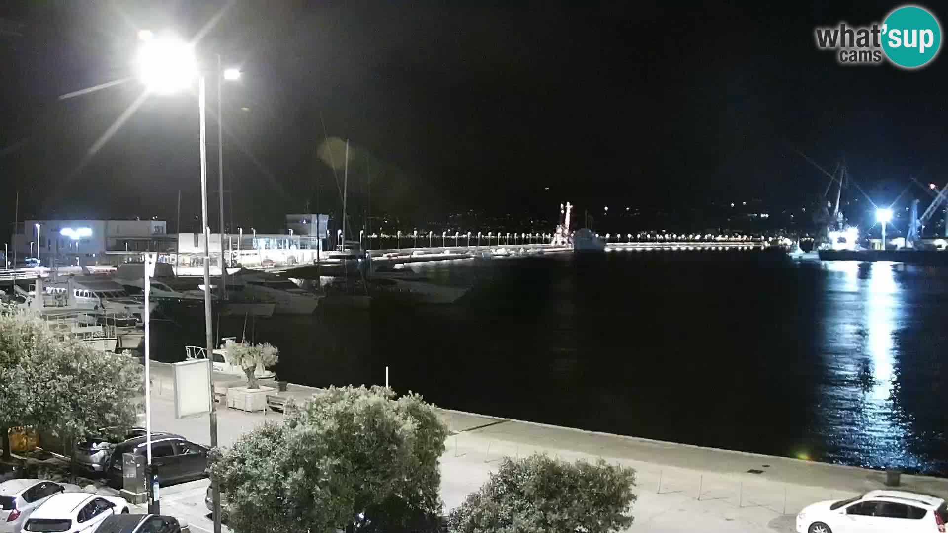The Riva and Marina in Rijeka  – Live Webcam Croatia
