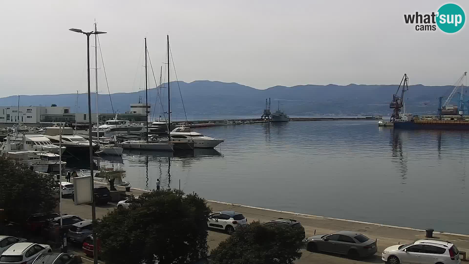 Die Riva und Marina in Rijeka – Live Webcam Kroatien