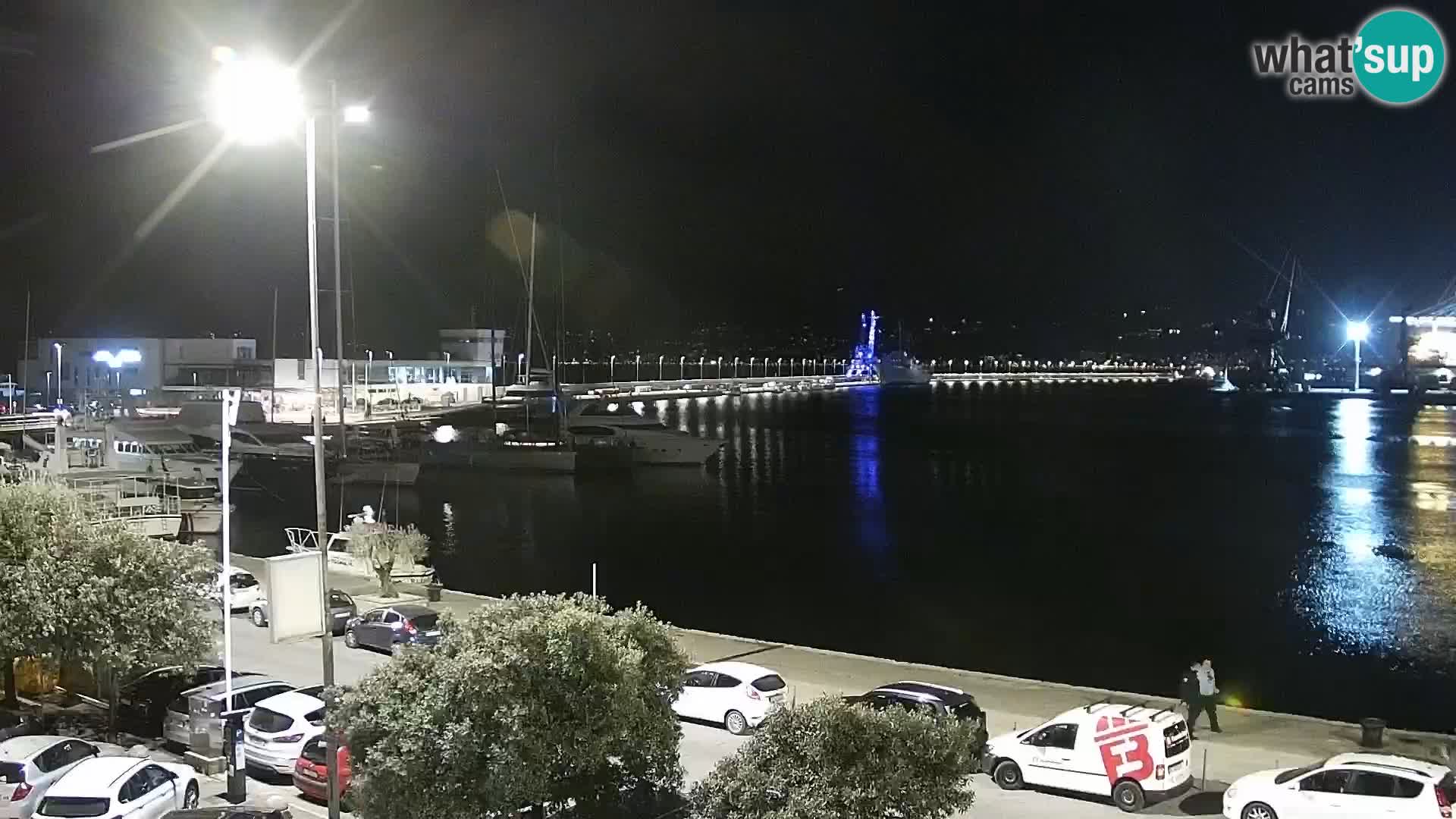 Die Riva und Marina in Rijeka – Live Webcam Kroatien
