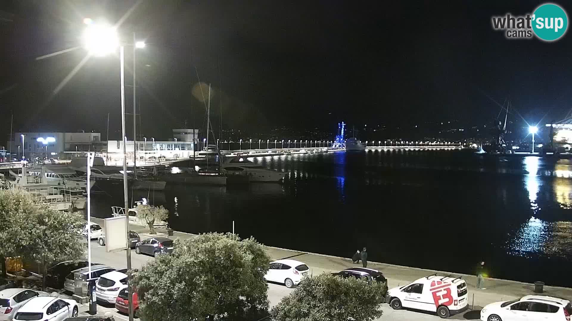 Die Riva und Marina in Rijeka – Live Webcam Kroatien