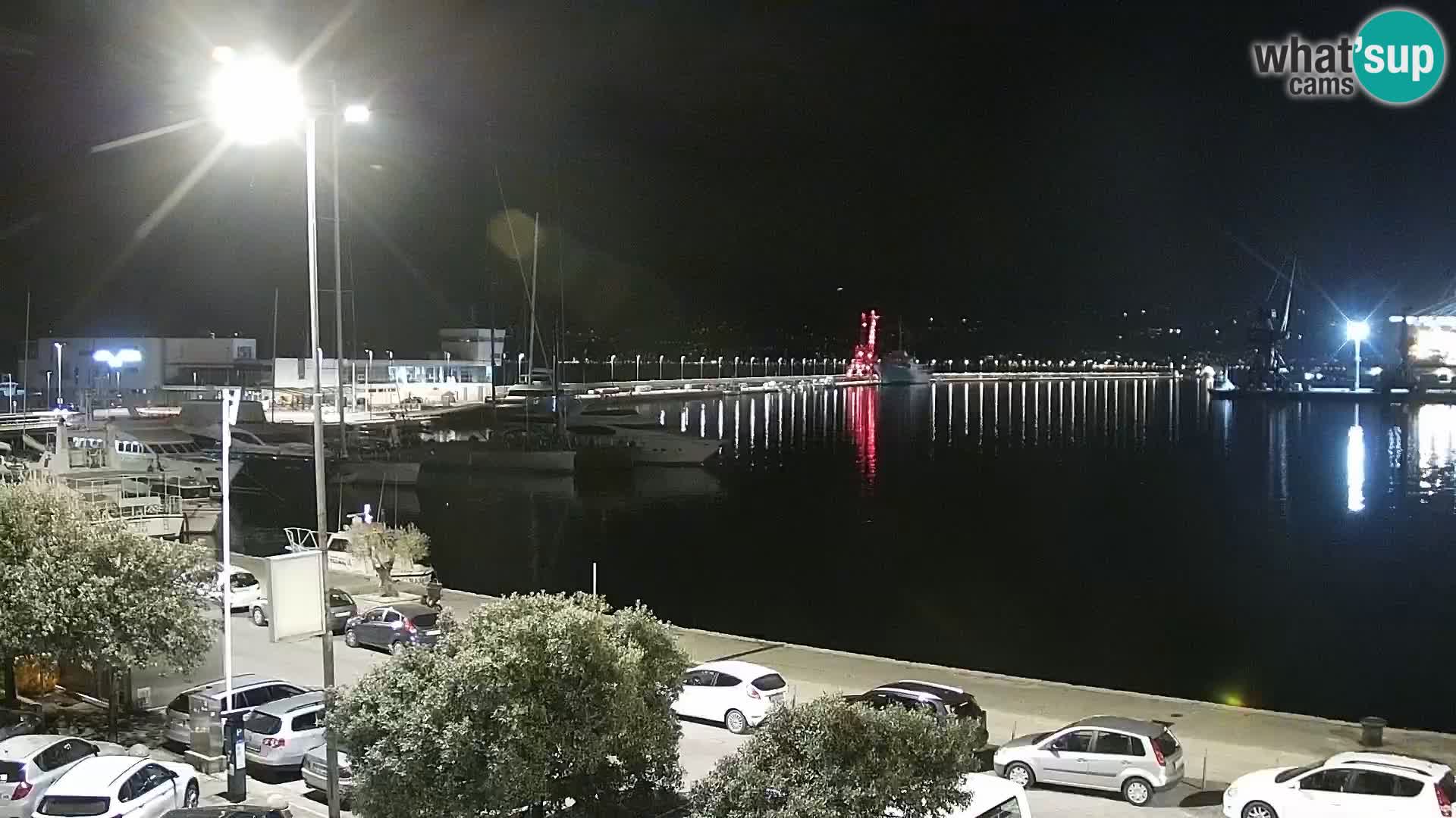 La Riva y Marina en Rijeka – Webcam en vivo Croacia