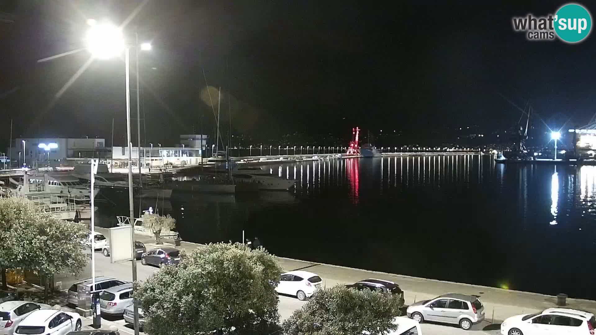 Die Riva und Marina in Rijeka – Live Webcam Kroatien