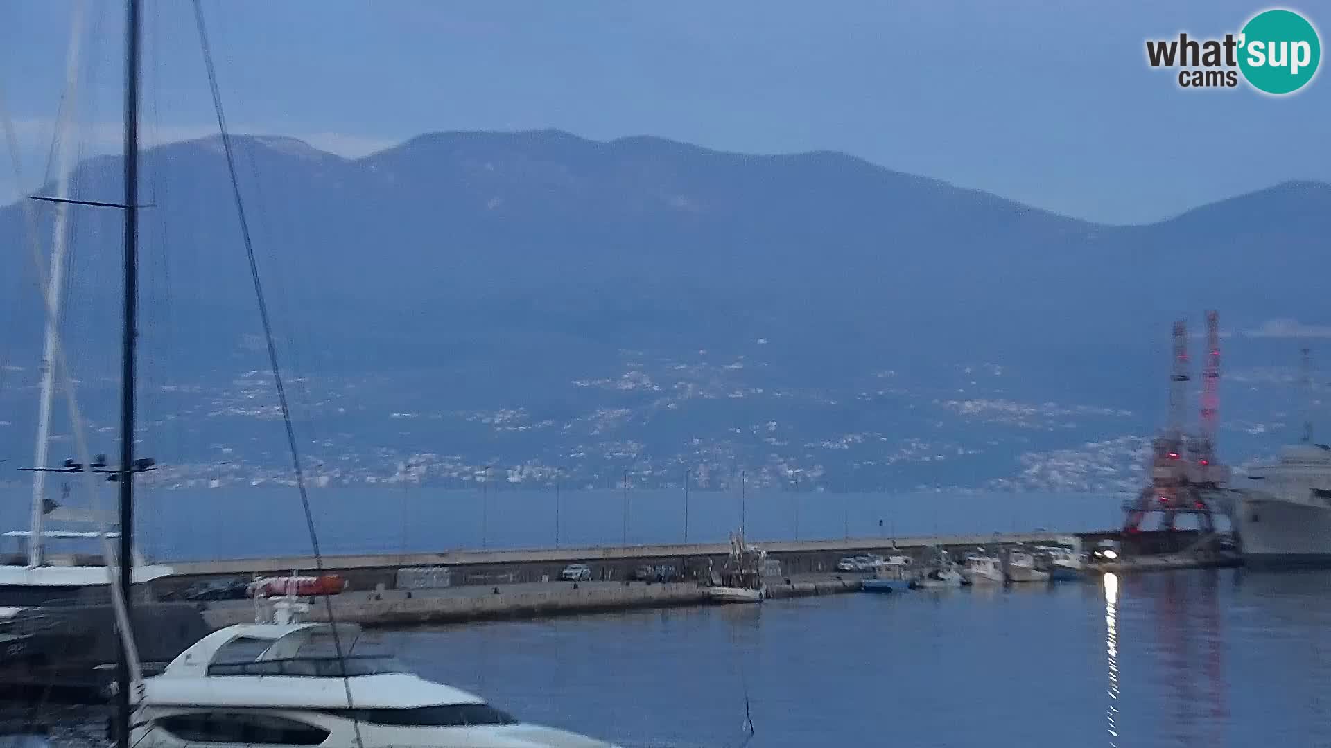 Die Riva und Marina in Rijeka – Live Webcam Kroatien