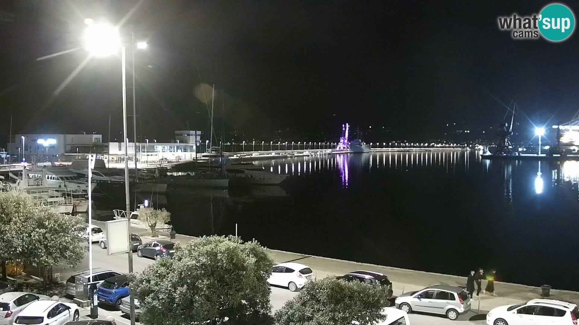 The Riva and Marina in Rijeka  – Live Webcam Croatia