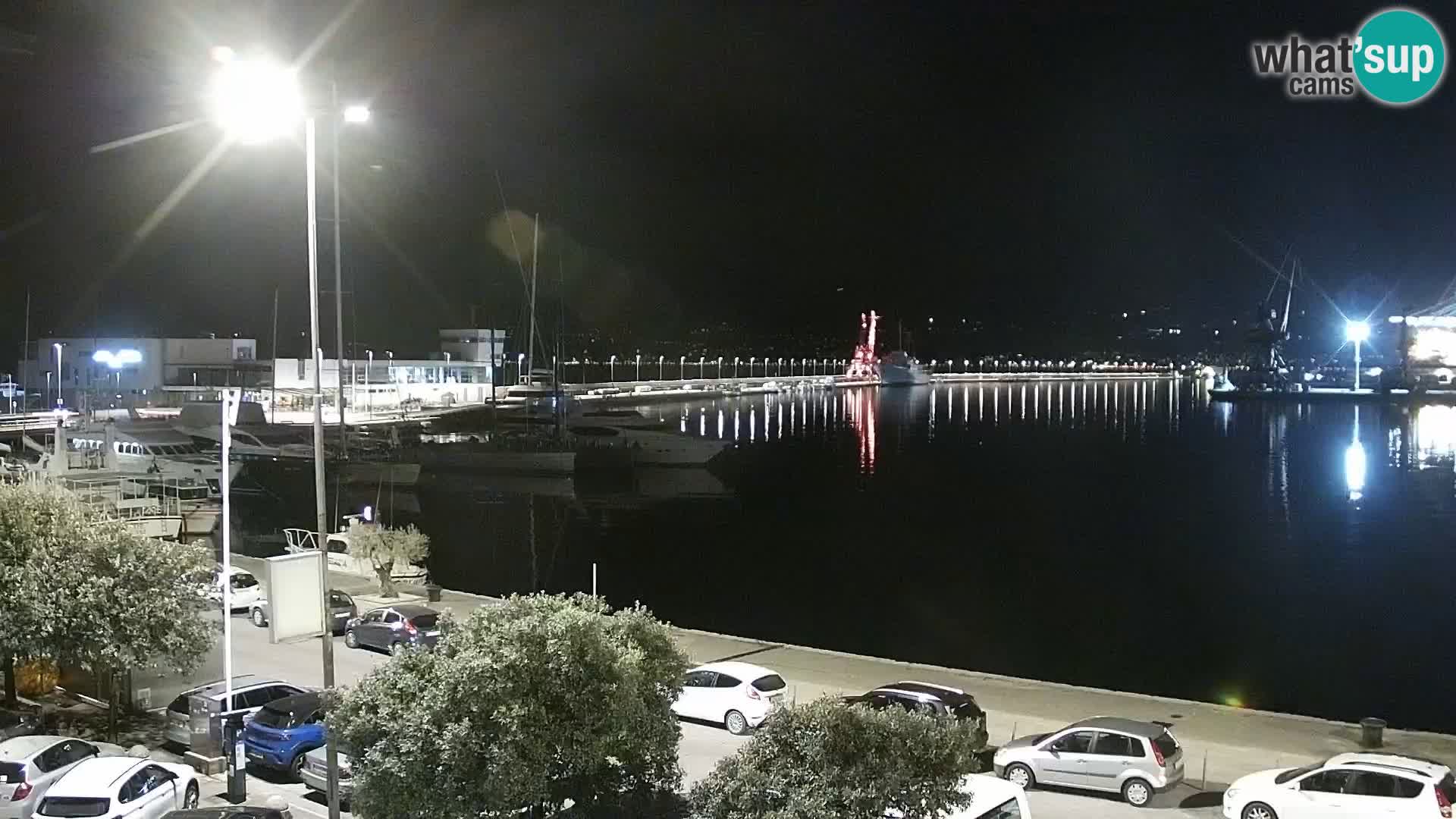 The Riva and Marina in Rijeka  – Live Webcam Croatia