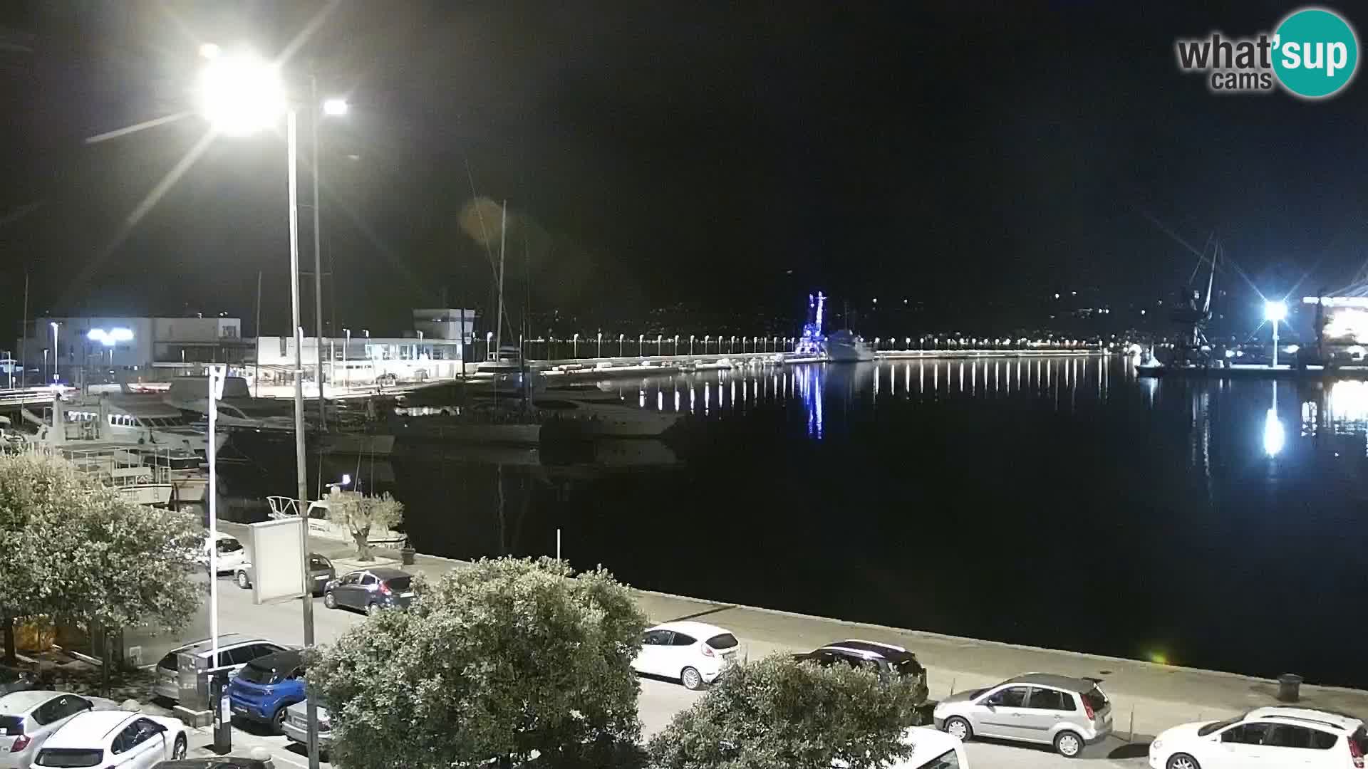 Riva in Marina v Reki – Spletna kamera v živo Hrvaška