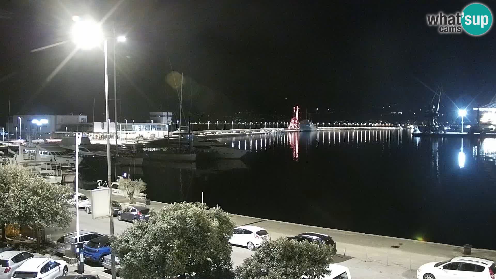 La Riva e la Marina a Rijeka (Fiume) – Live Webcam Croazia