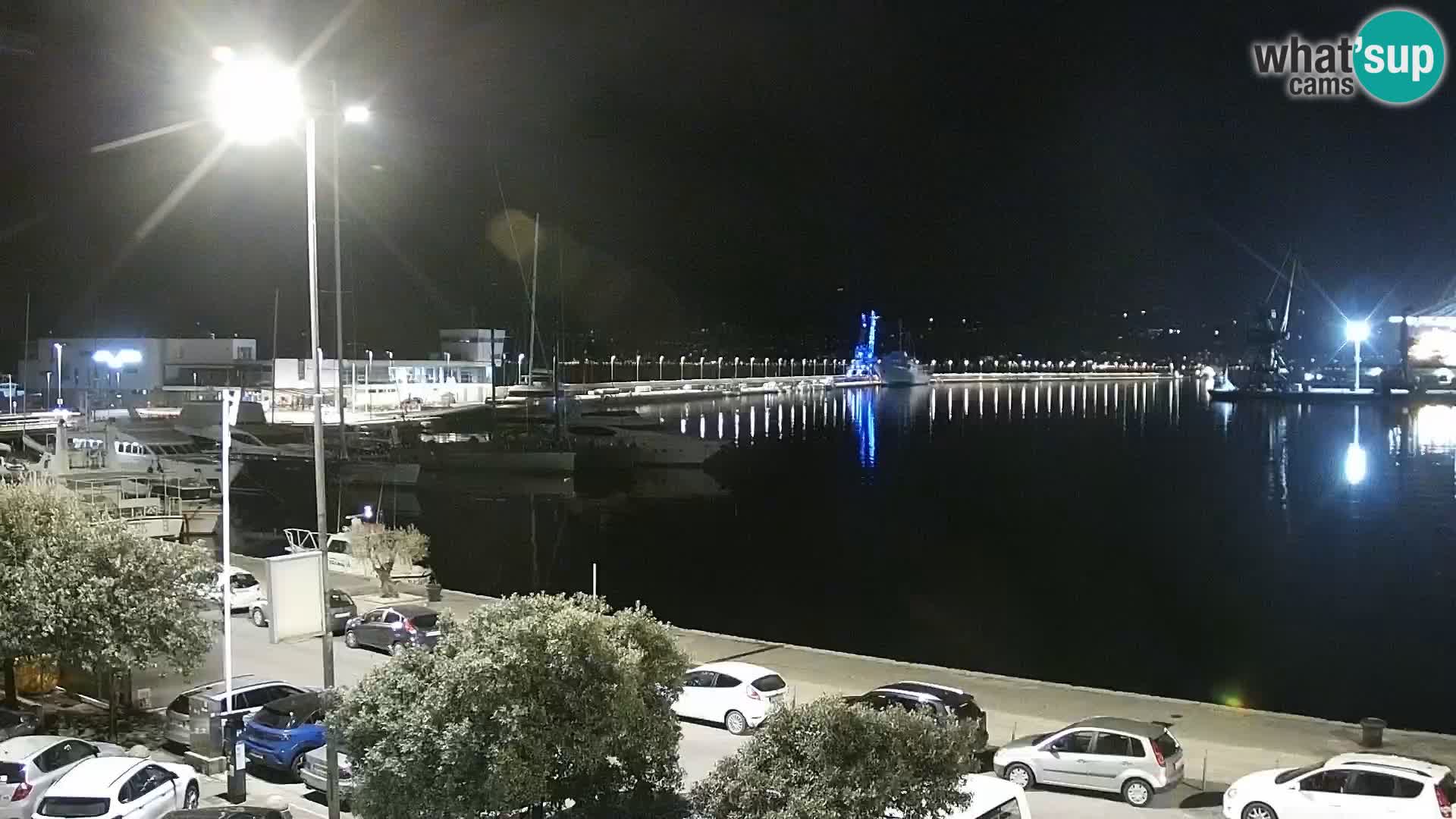 The Riva and Marina in Rijeka  – Live Webcam Croatia