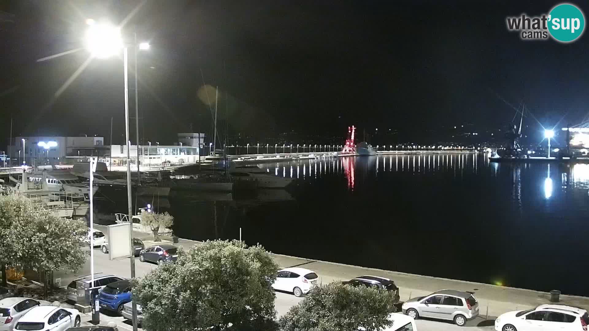 Die Riva und Marina in Rijeka – Live Webcam Kroatien