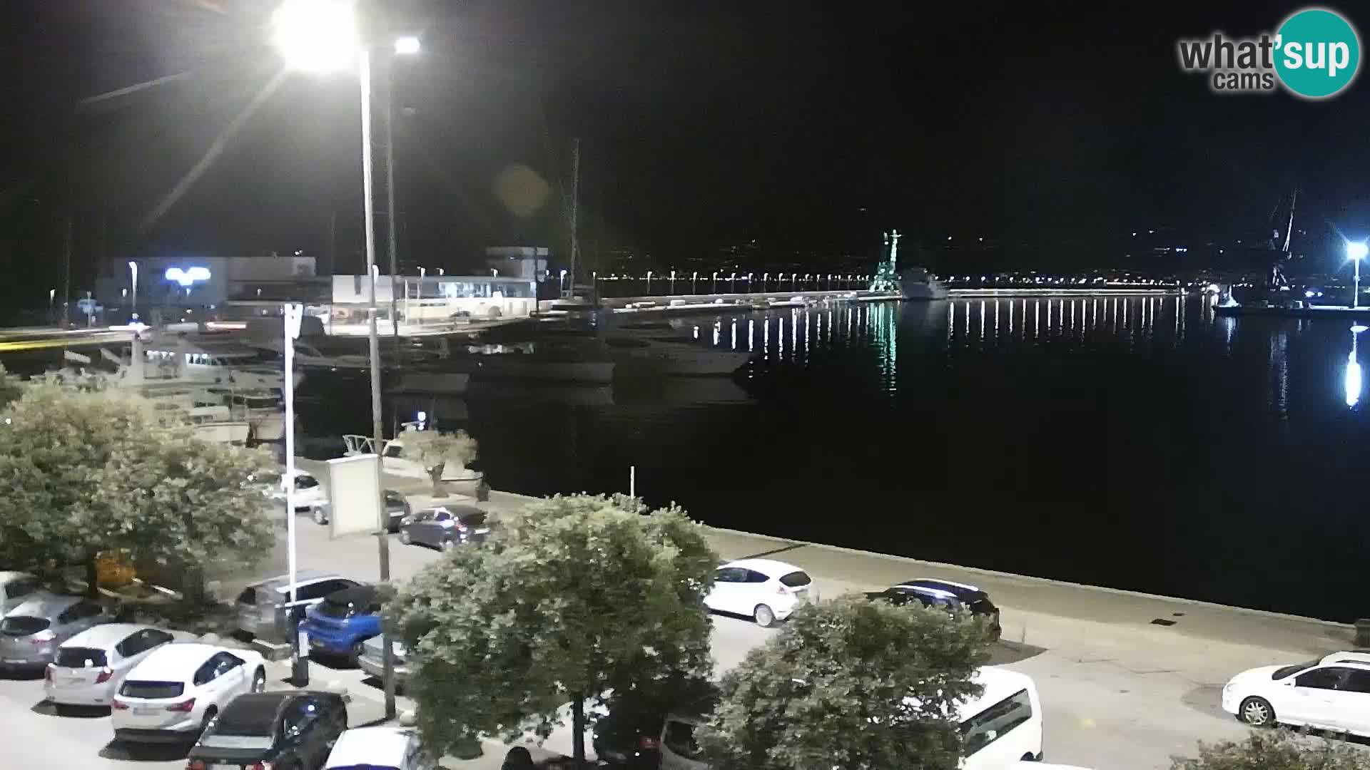 La Riva et Marina à Rijeka – Live Webcam Croatie
