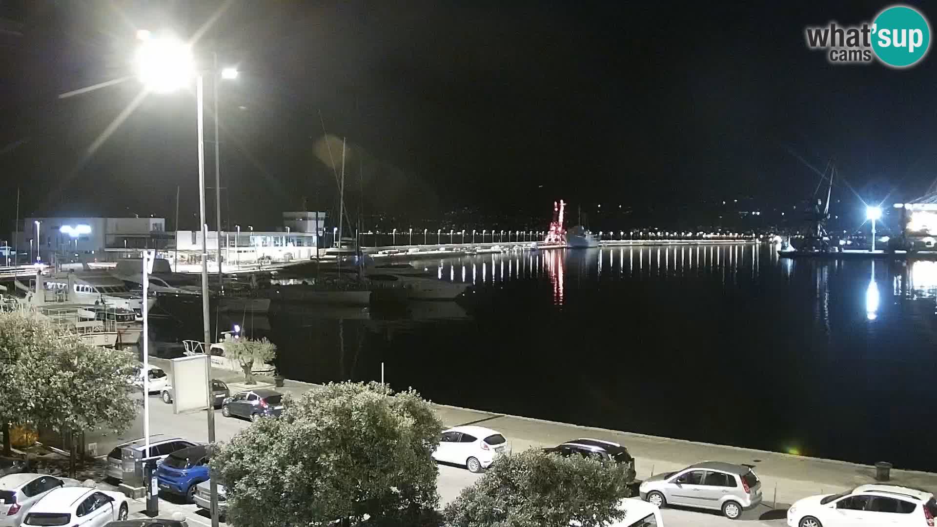 La Riva e la Marina a Rijeka (Fiume) – Live Webcam Croazia