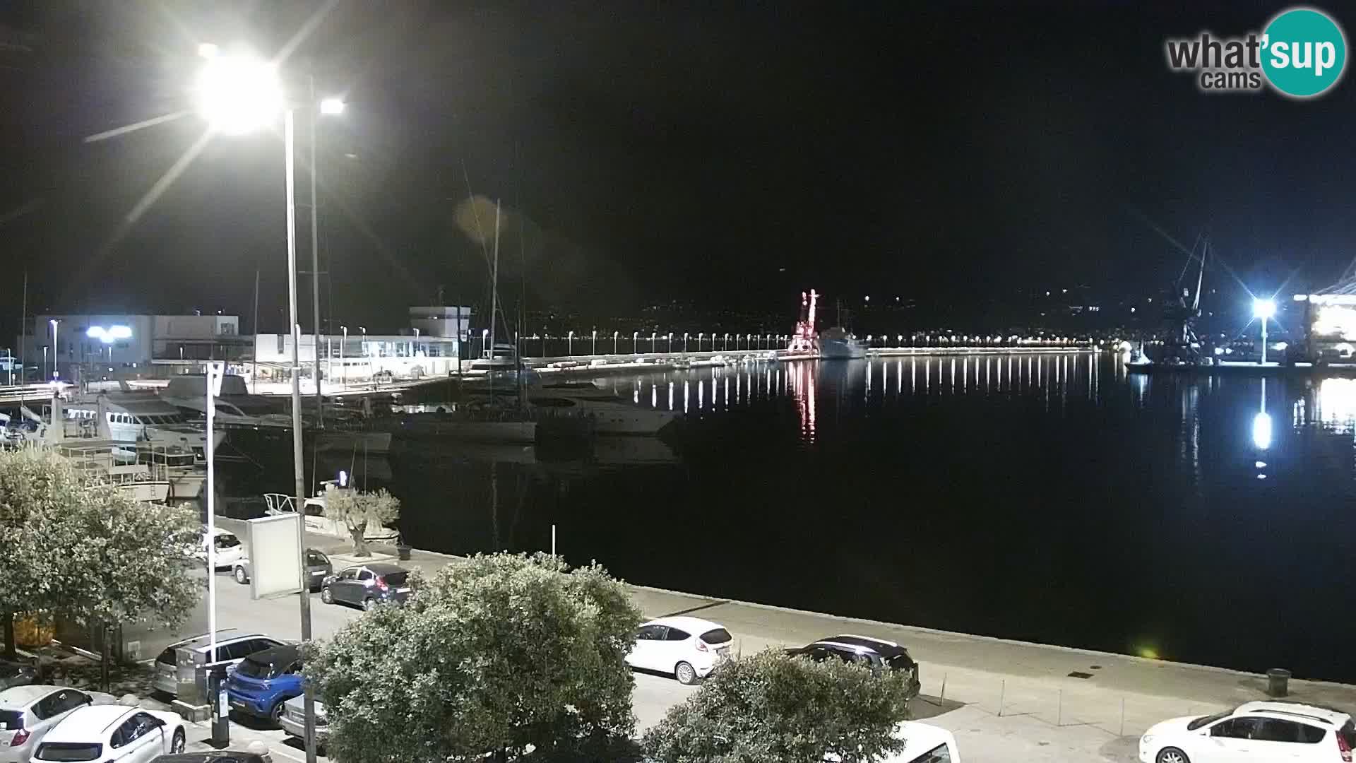 The Riva and Marina in Rijeka  – Live Webcam Croatia