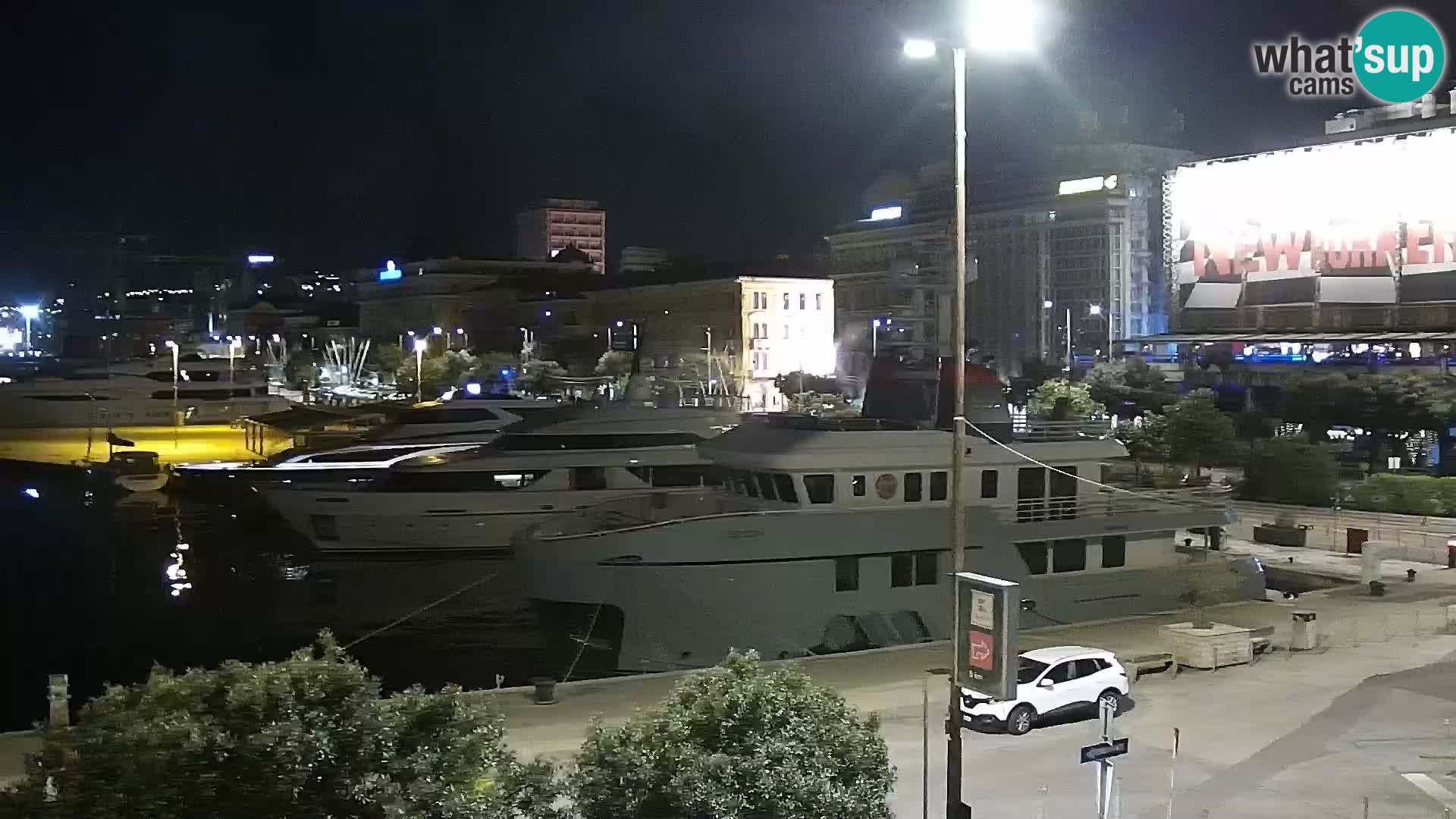 Riva i Marina u Rijeci – Web kamera uživo u Hrvatskoj