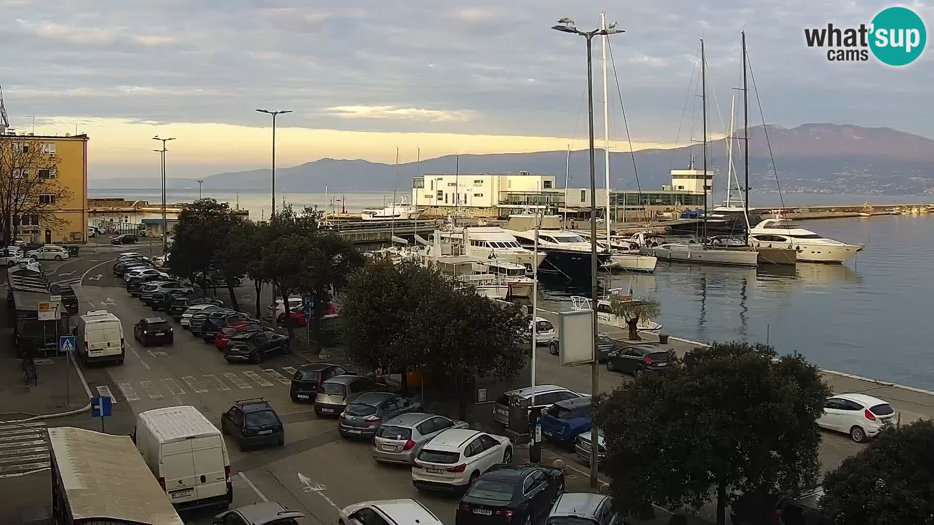 Riva i Marina u Rijeci – Web kamera uživo u Hrvatskoj