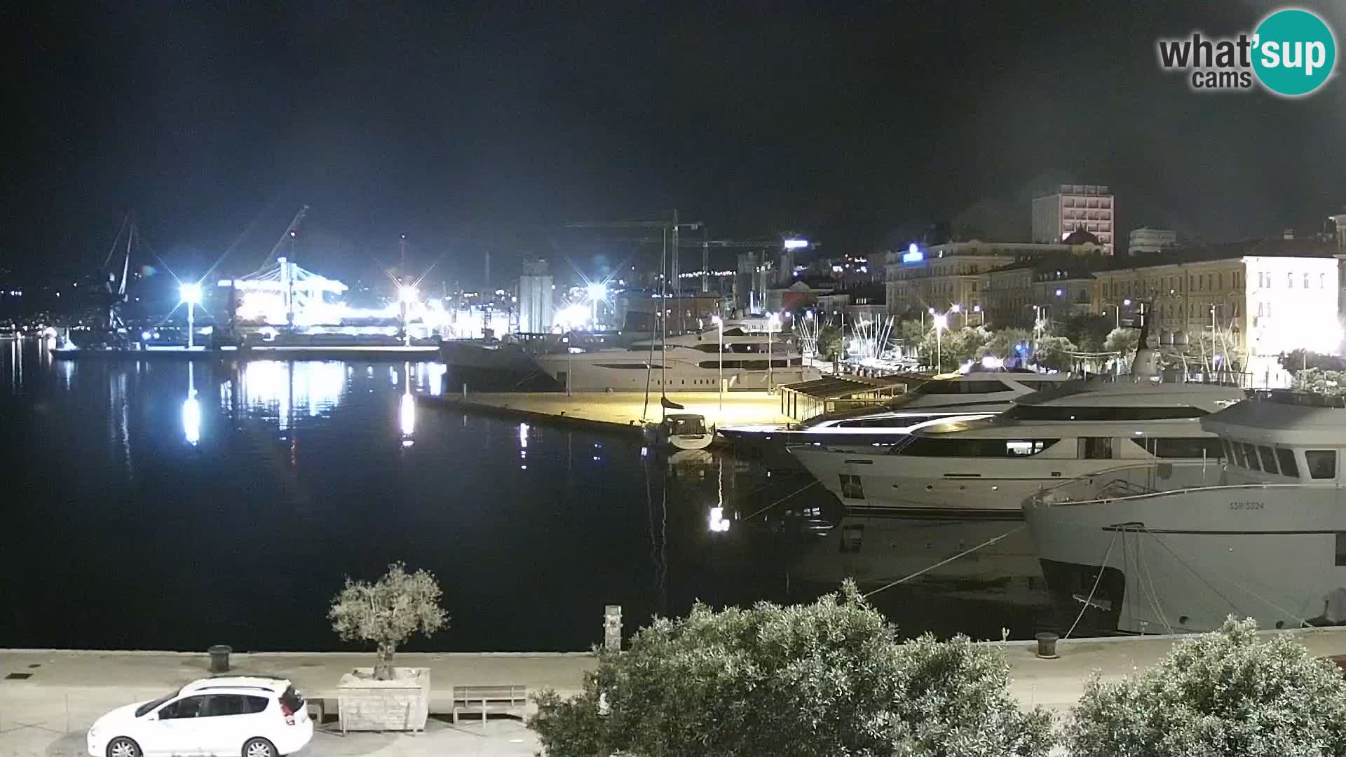 La Riva et Marina à Rijeka – Live Webcam Croatie