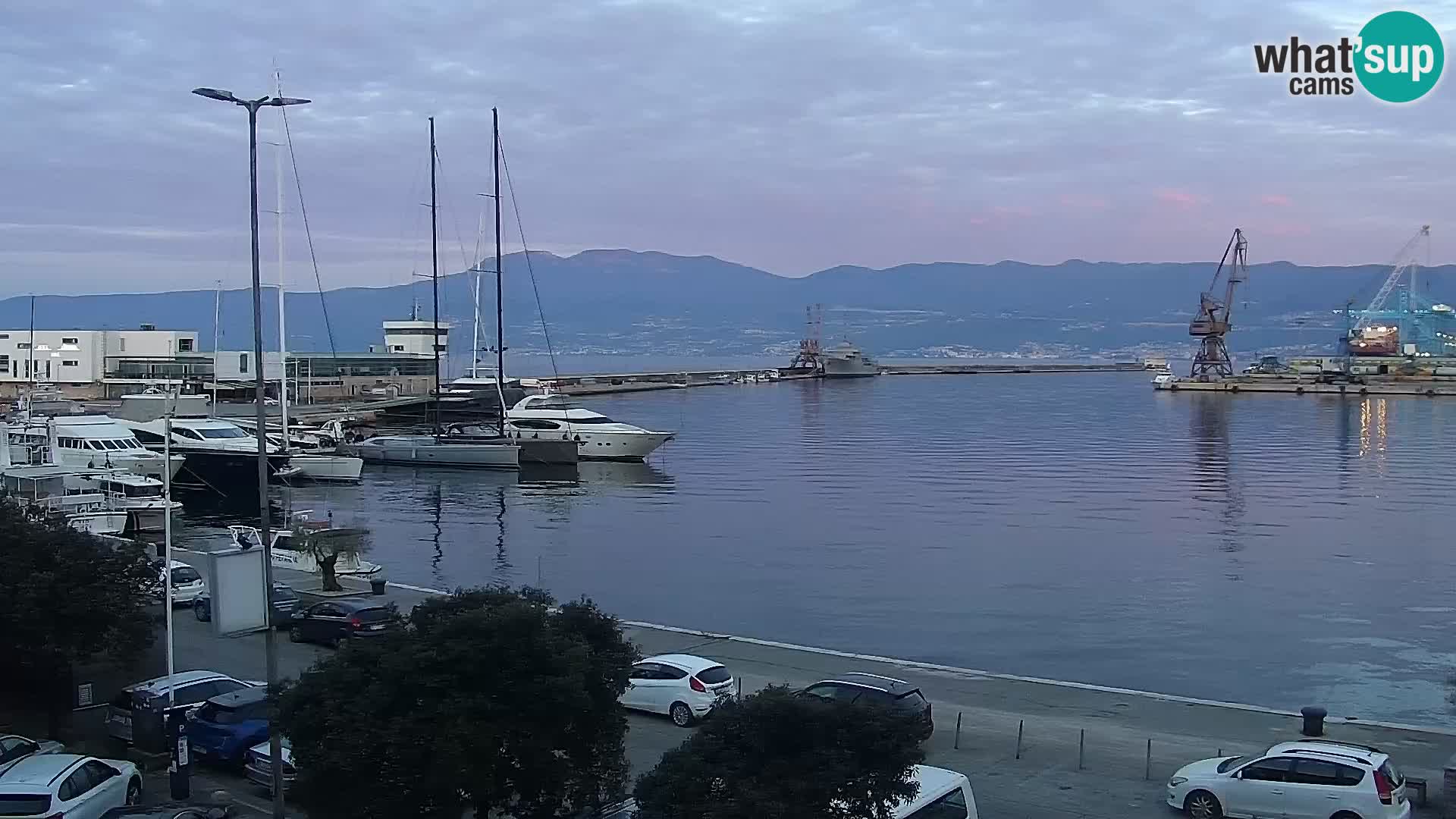 Riva i Marina u Rijeci – Web kamera uživo u Hrvatskoj