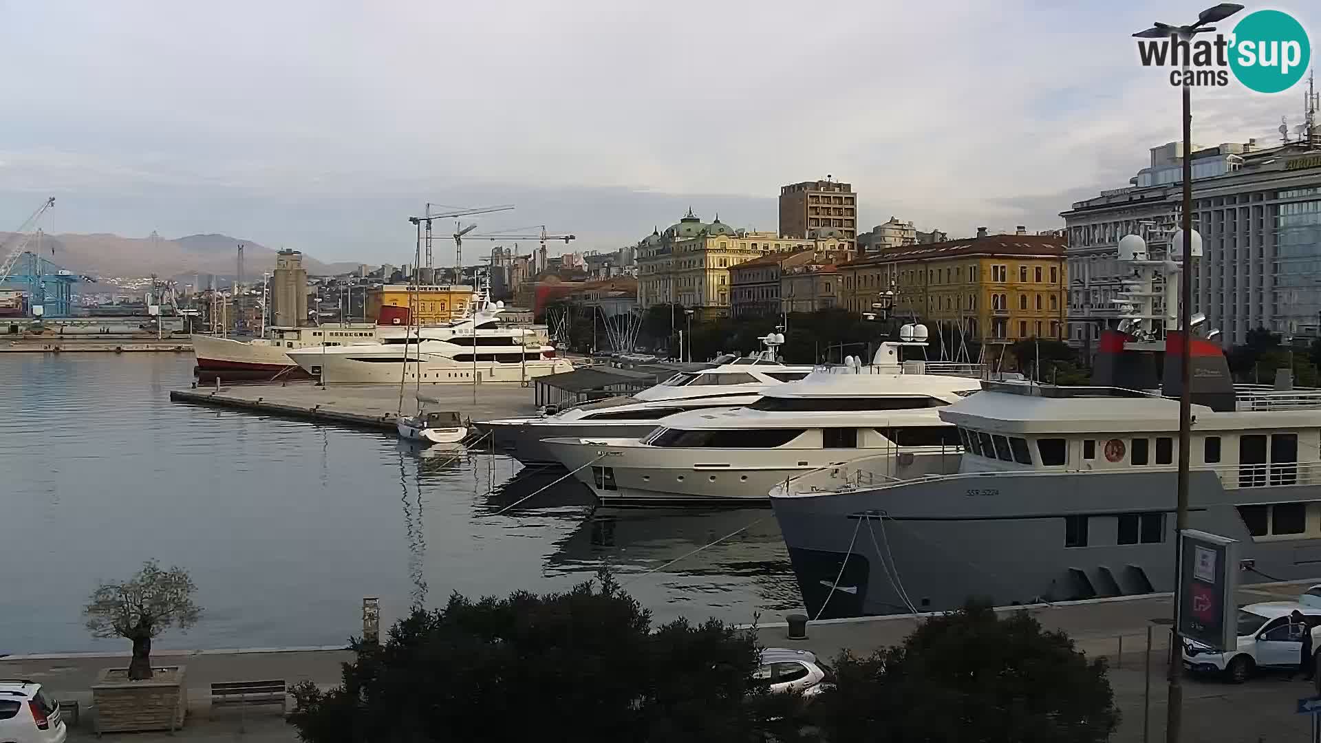 La Riva et Marina à Rijeka – Live Webcam Croatie