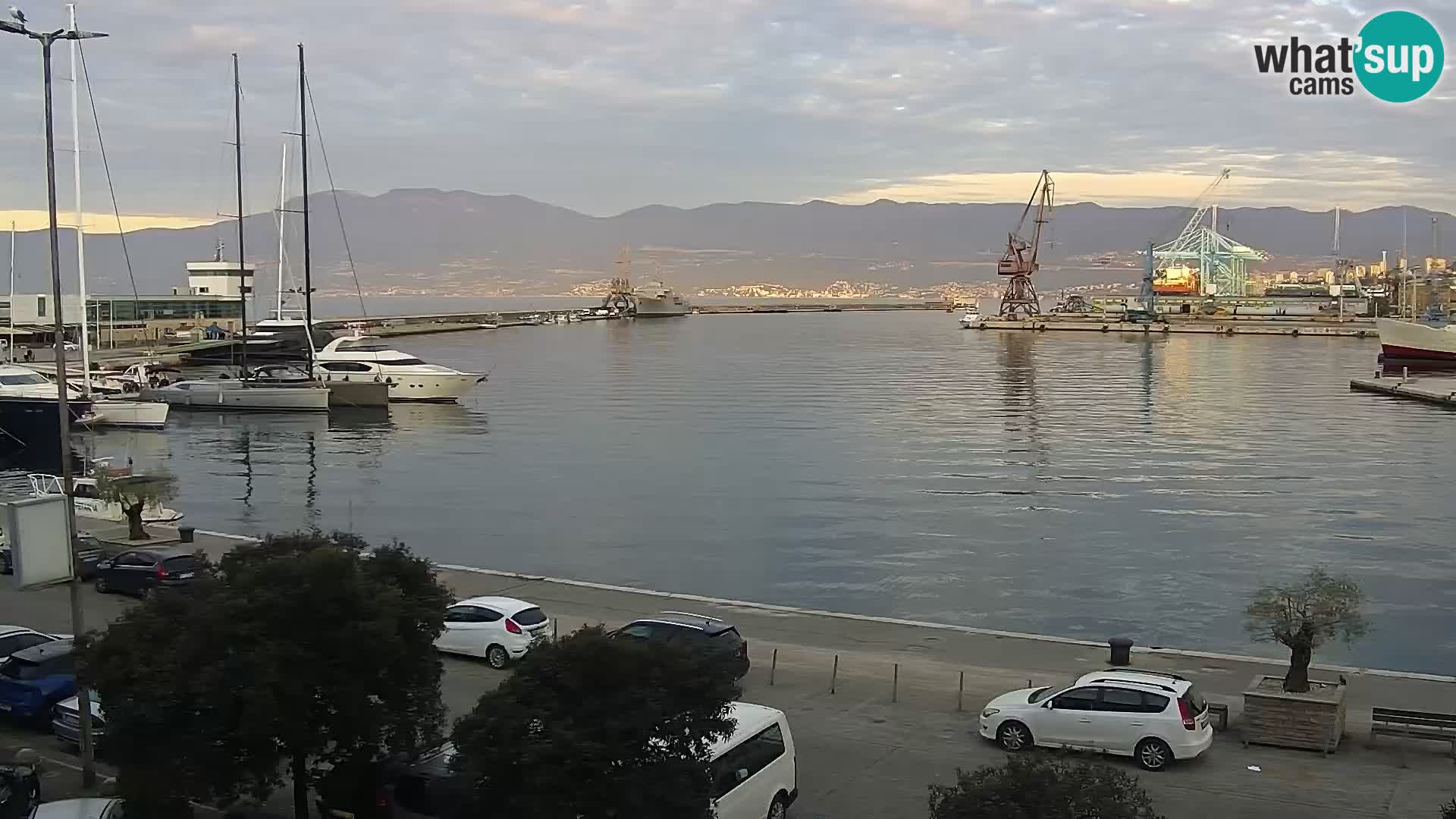 La Riva e la Marina a Rijeka (Fiume) – Live Webcam Croazia