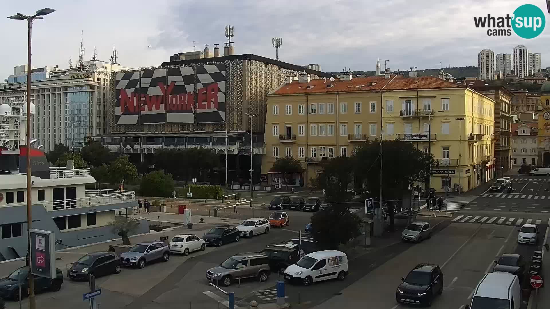 Die Riva und Marina in Rijeka – Live Webcam Kroatien