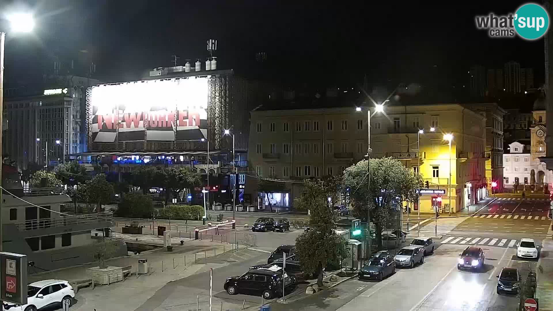 Die Riva und Marina in Rijeka – Live Webcam Kroatien