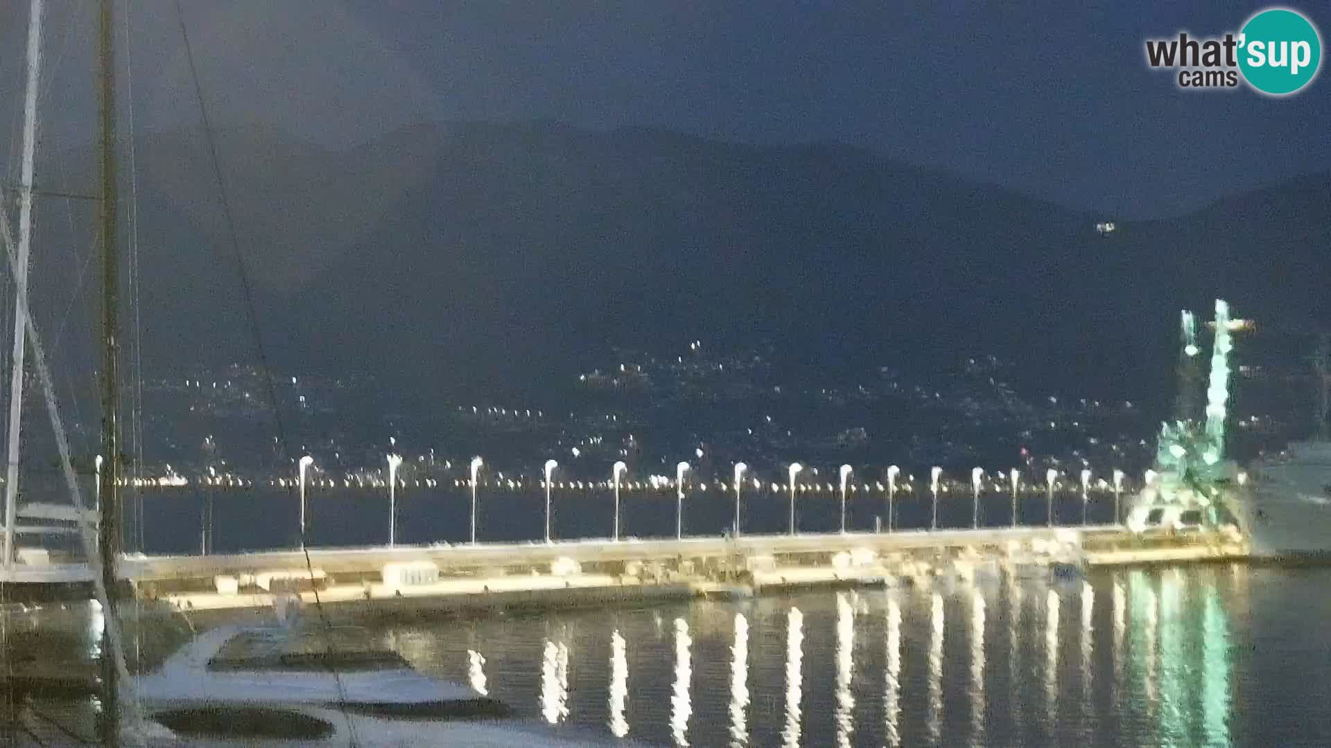 La Riva e la Marina a Rijeka (Fiume) – Live Webcam Croazia